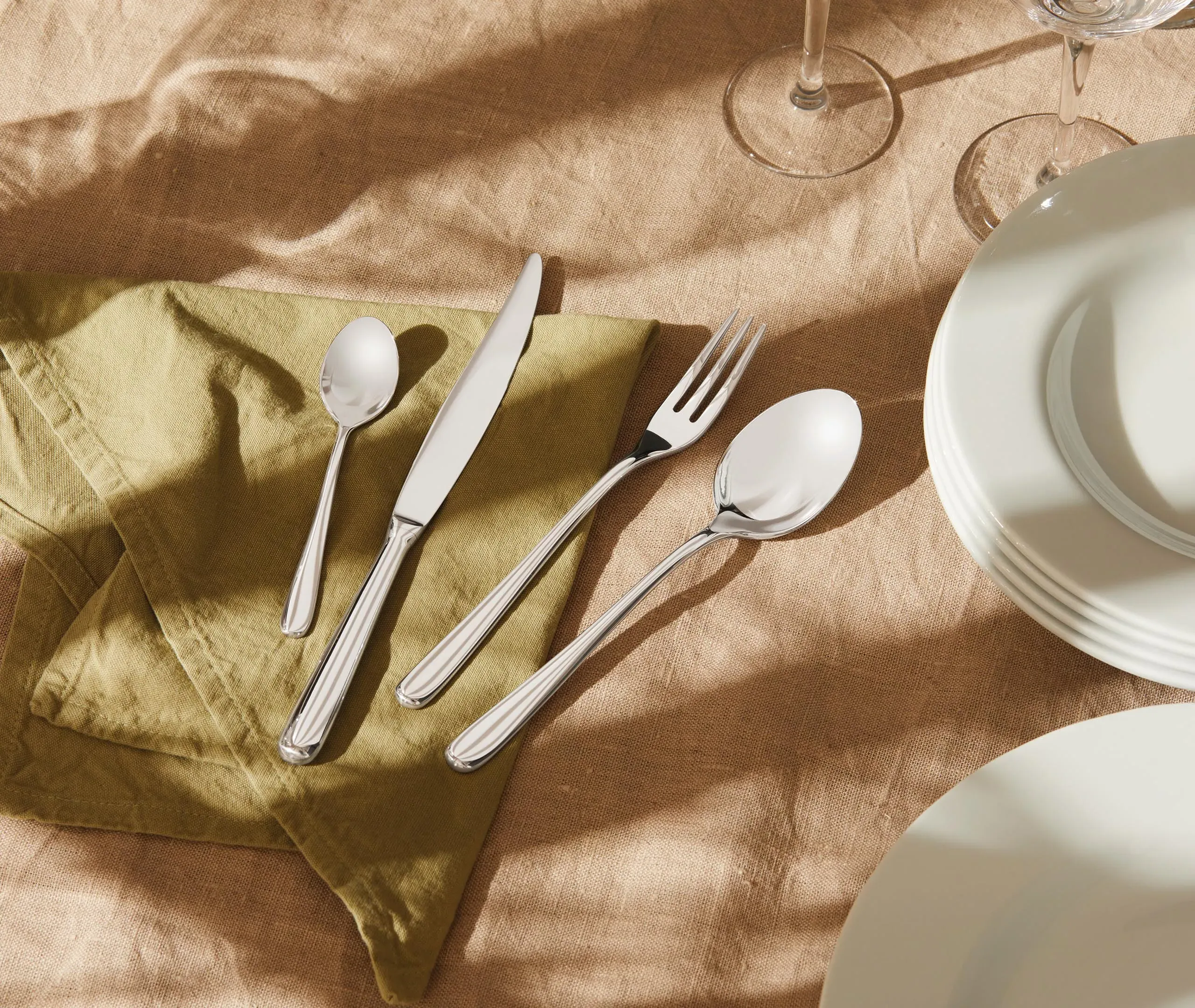 24-Piece Cutlery Set - Silver, Stainless Steel