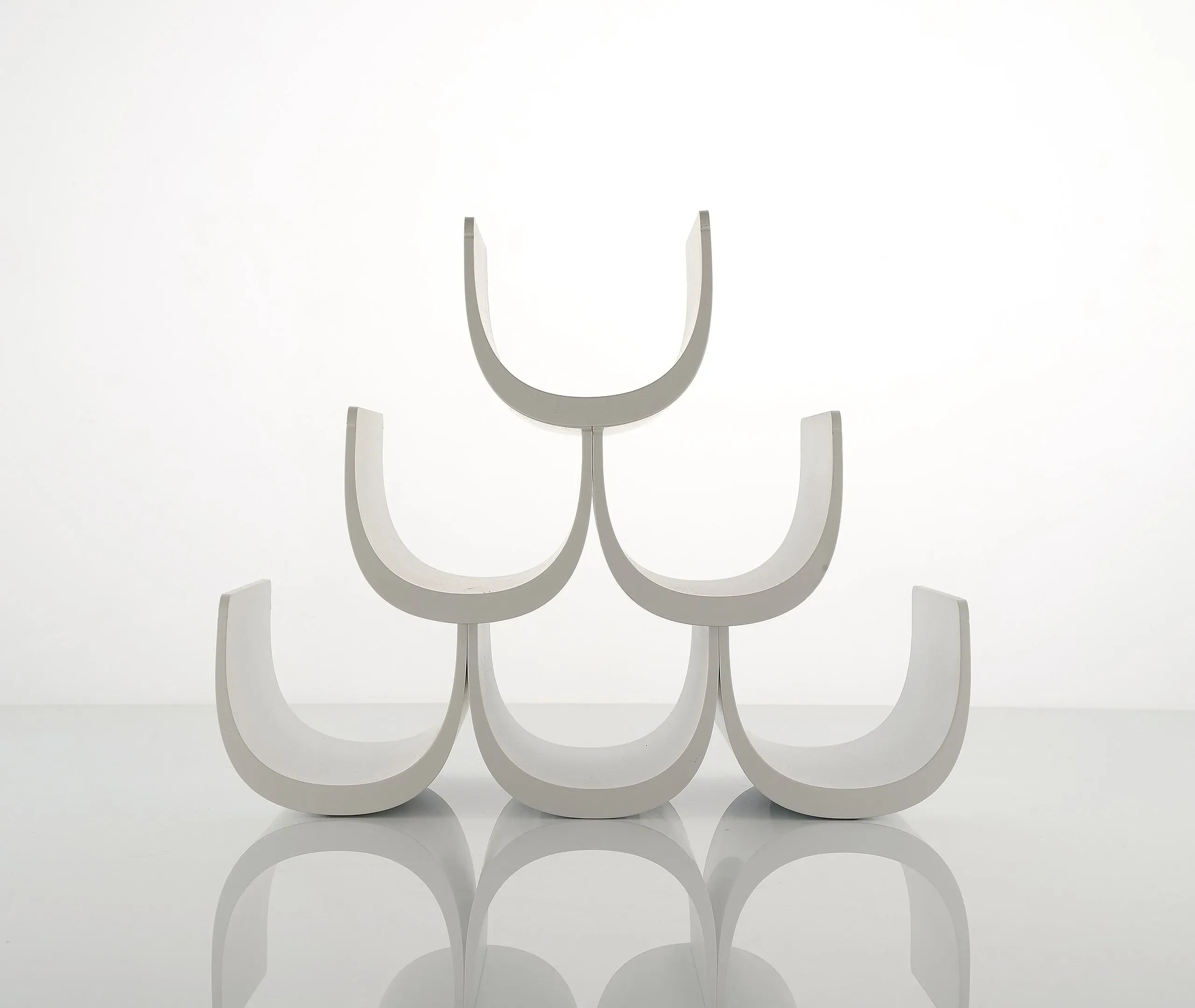 6-Module Bottle Holder - White, Thermoplastic