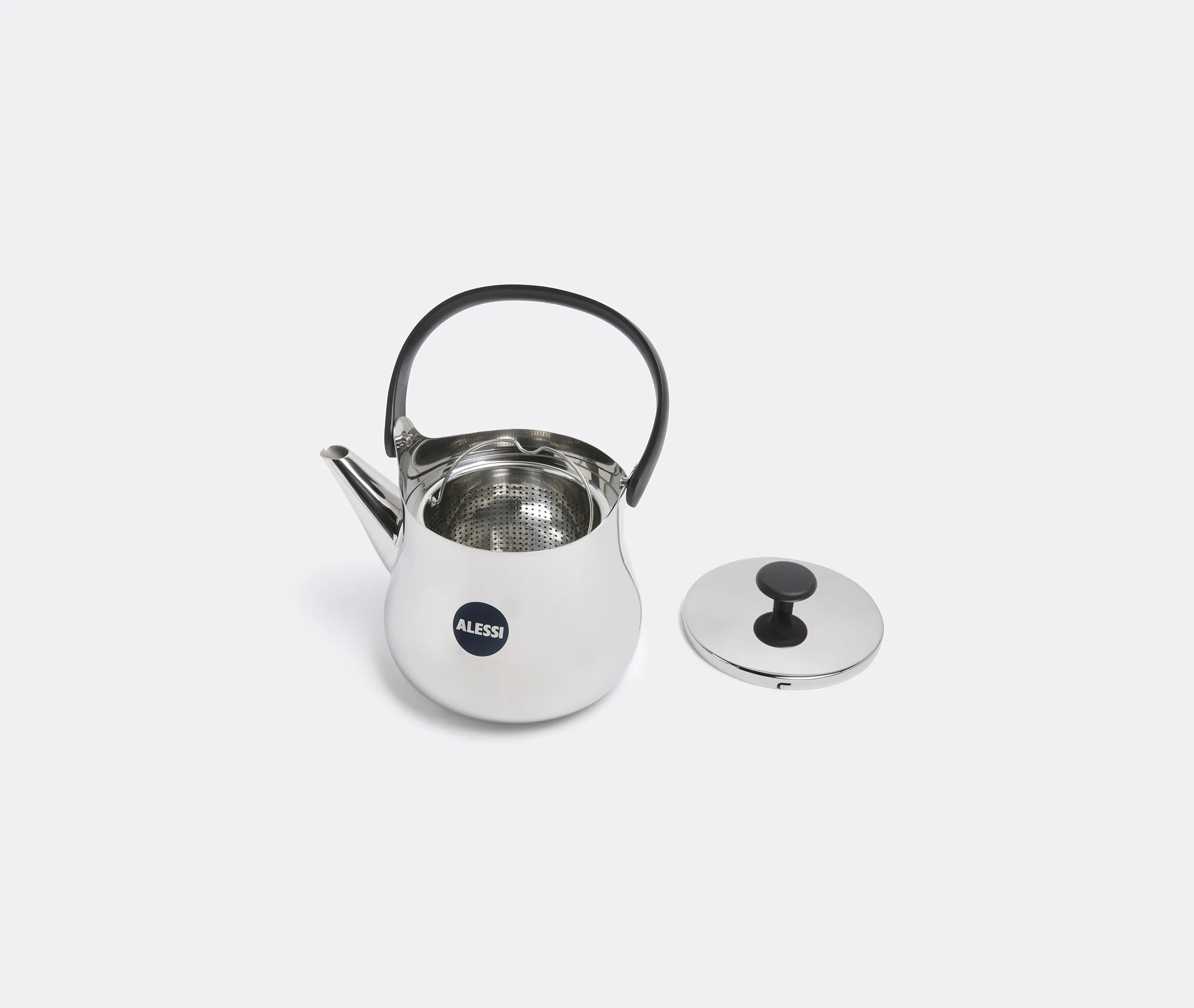Cha Kettle/Teapot with Strainer - Silver alternate view