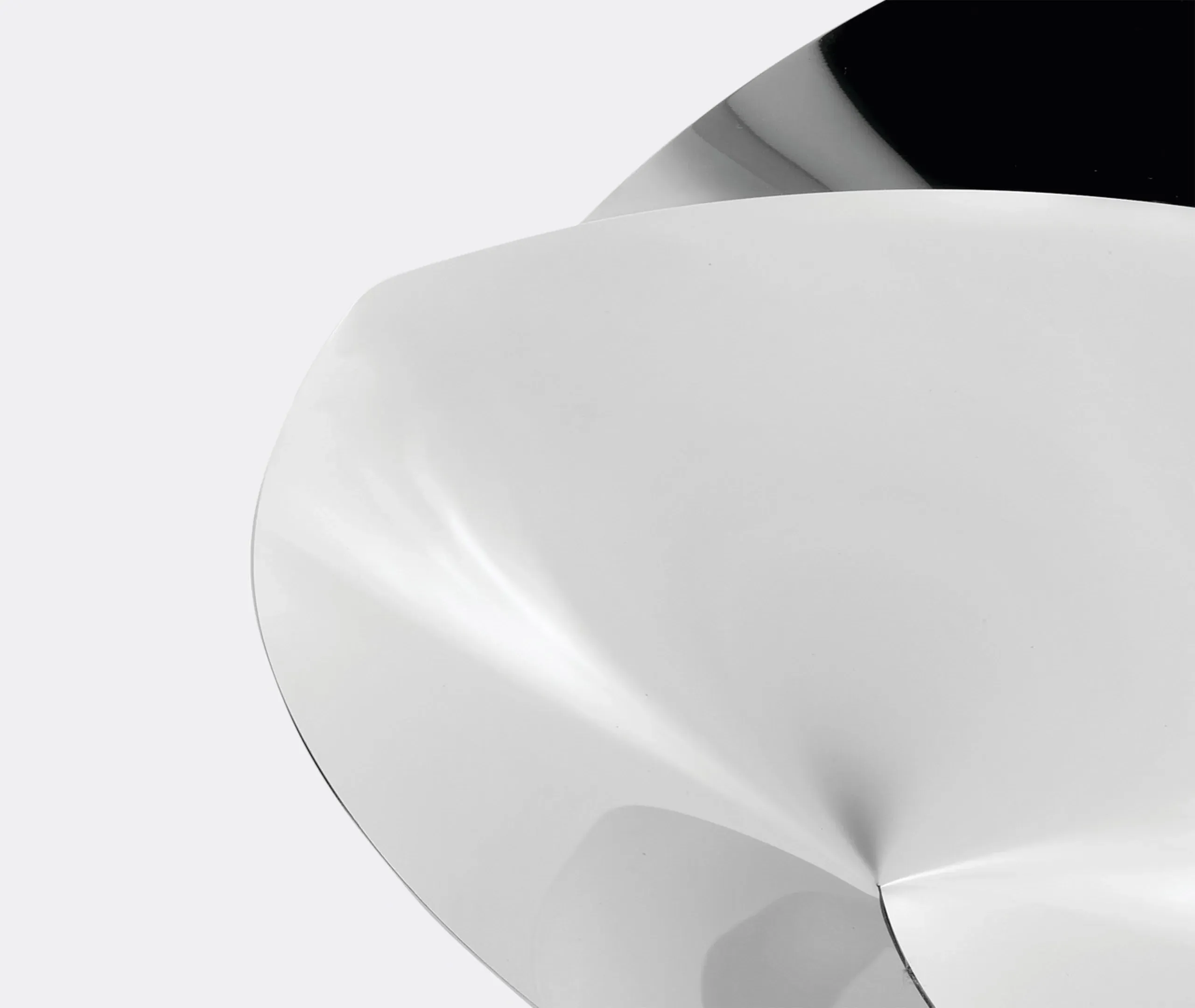 Curved Fruit Holder Bowl - Steel, Stainless Steel