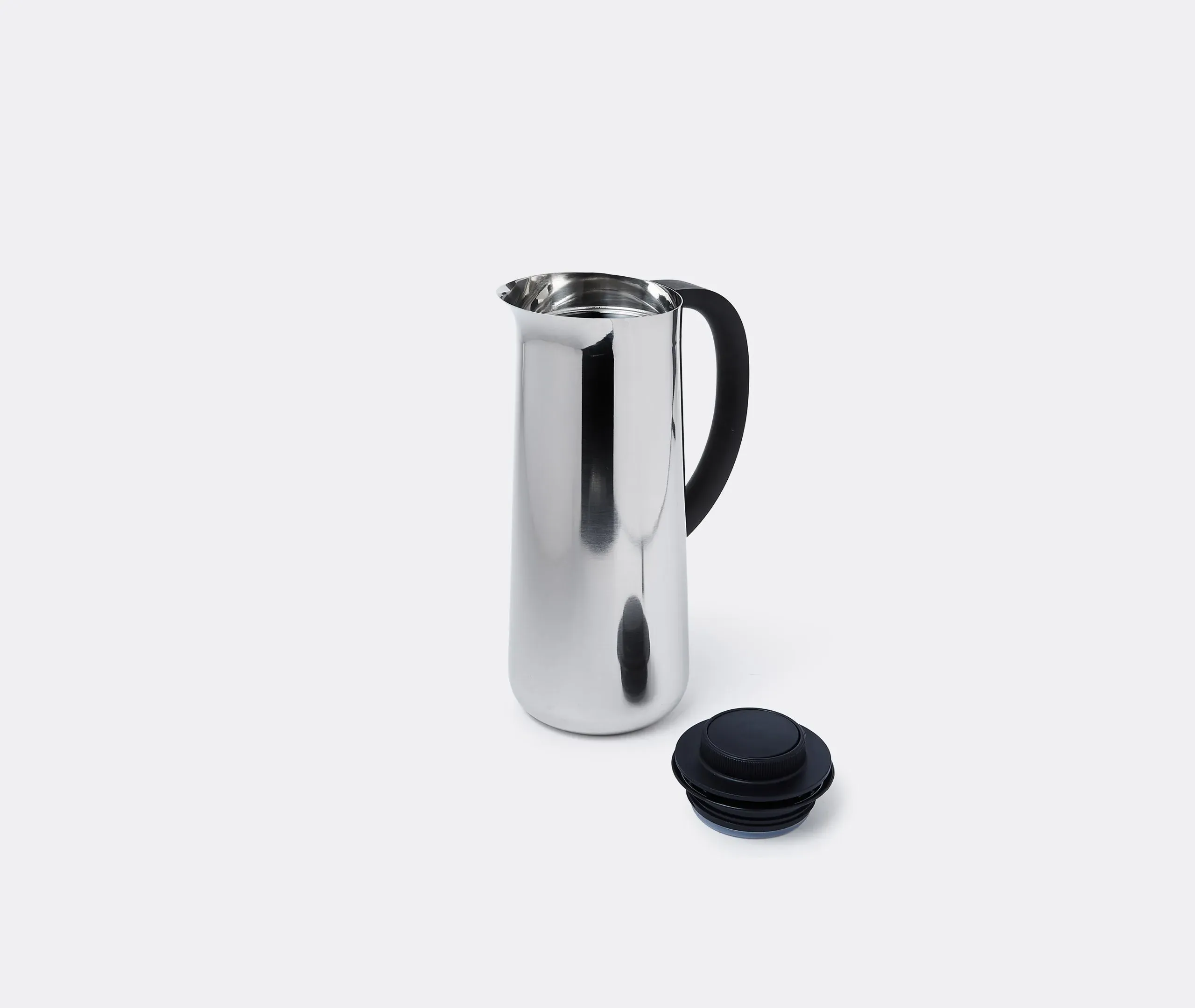 Insulated Jug with Push-Top Lid - Steel