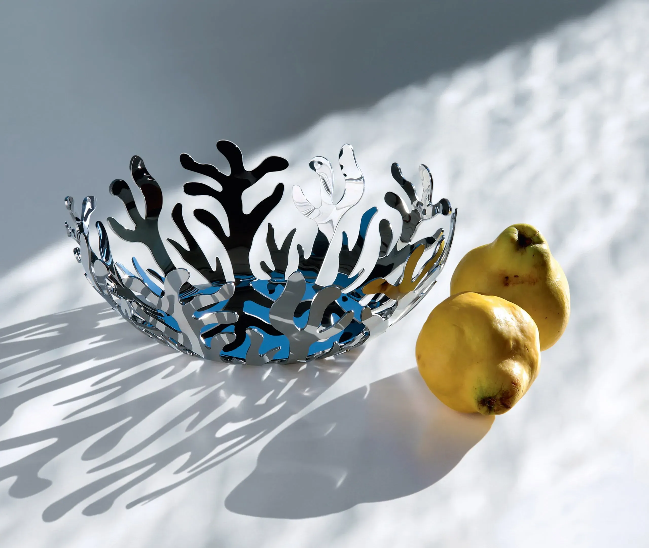 Medium Fruit Holder with Ocean Design - Steel