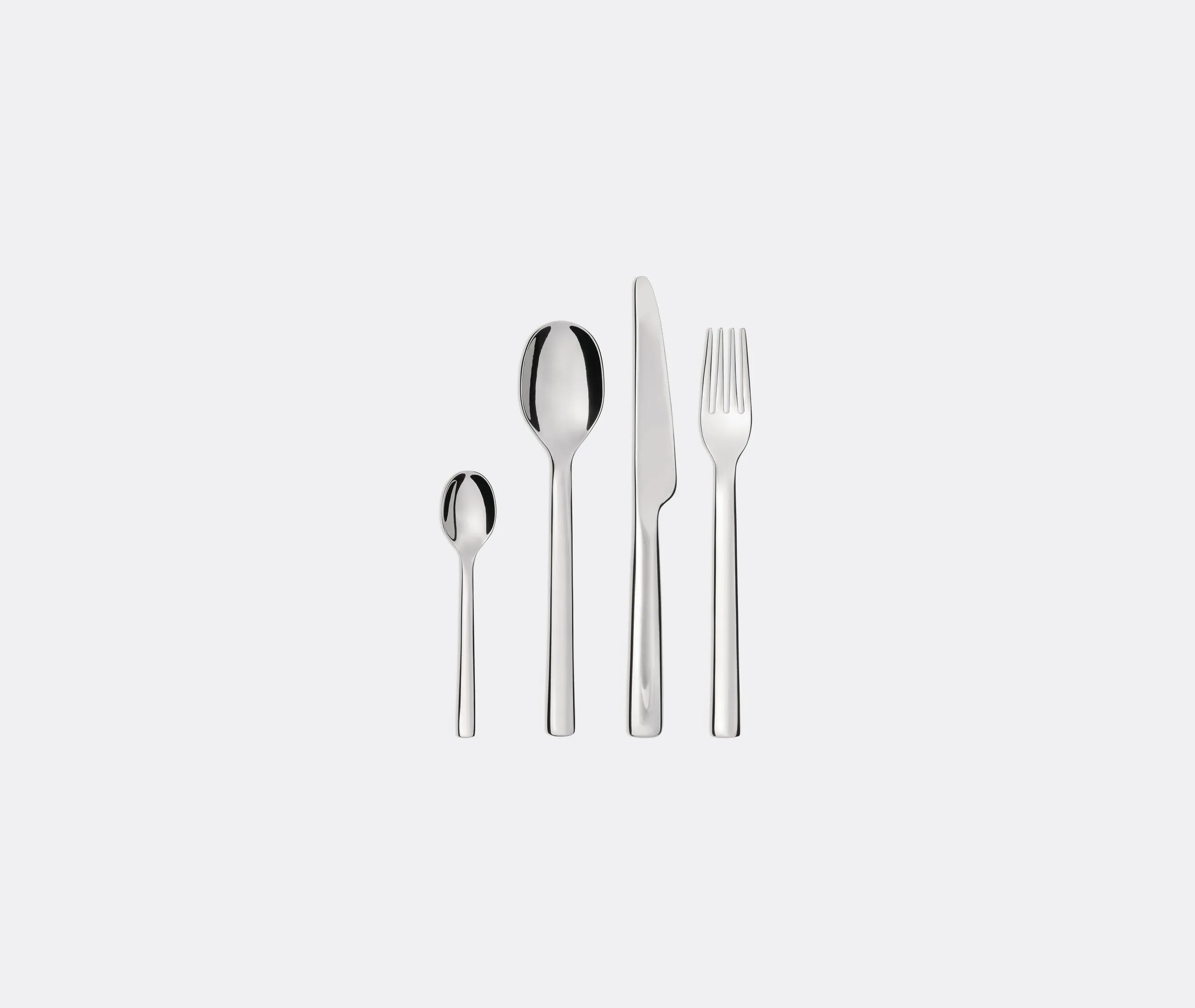 Ovale Cutlery Set of 24 - Silver, Stainless Steel image