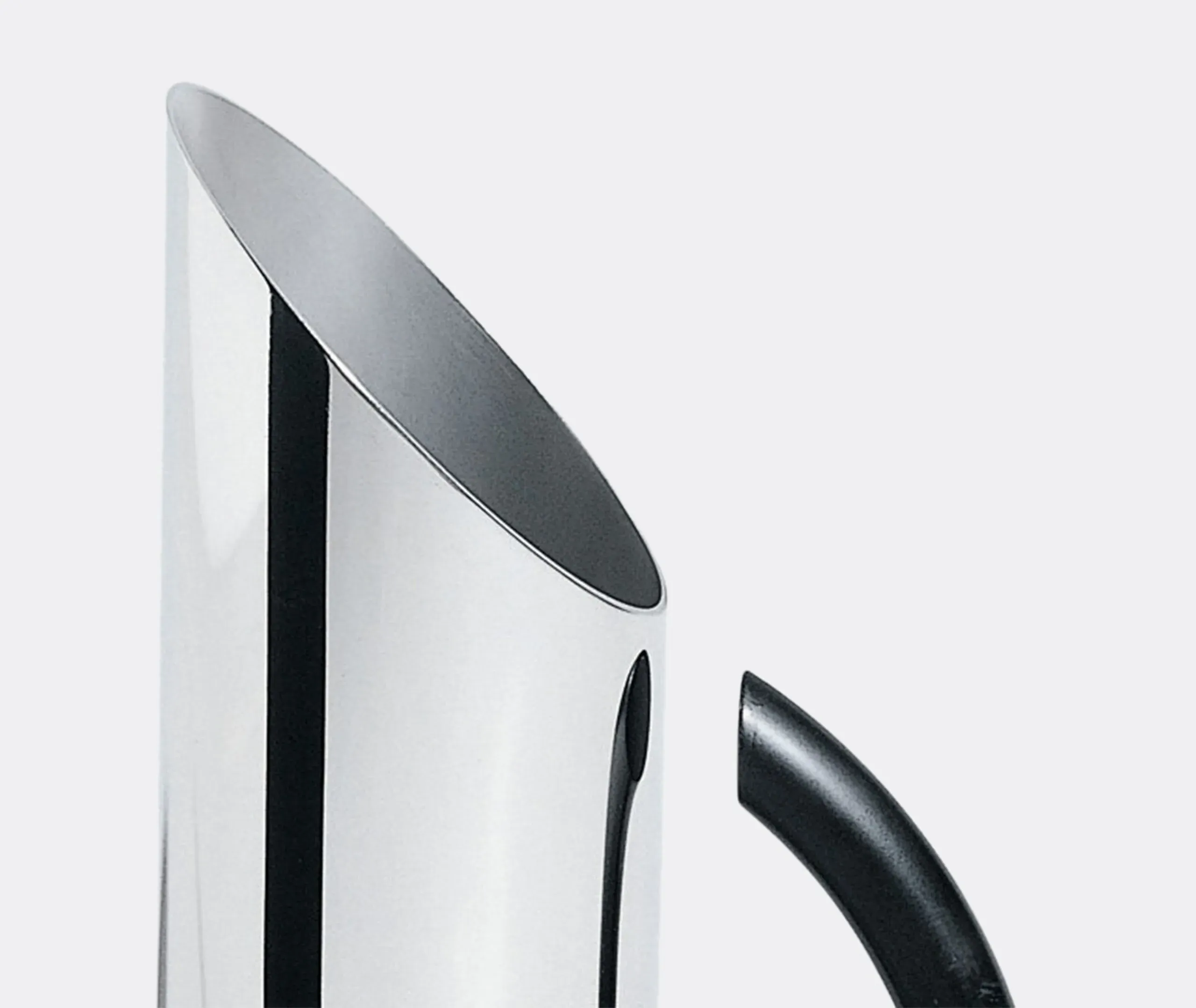 Pitcher with Handle - Black, Stainless Steel