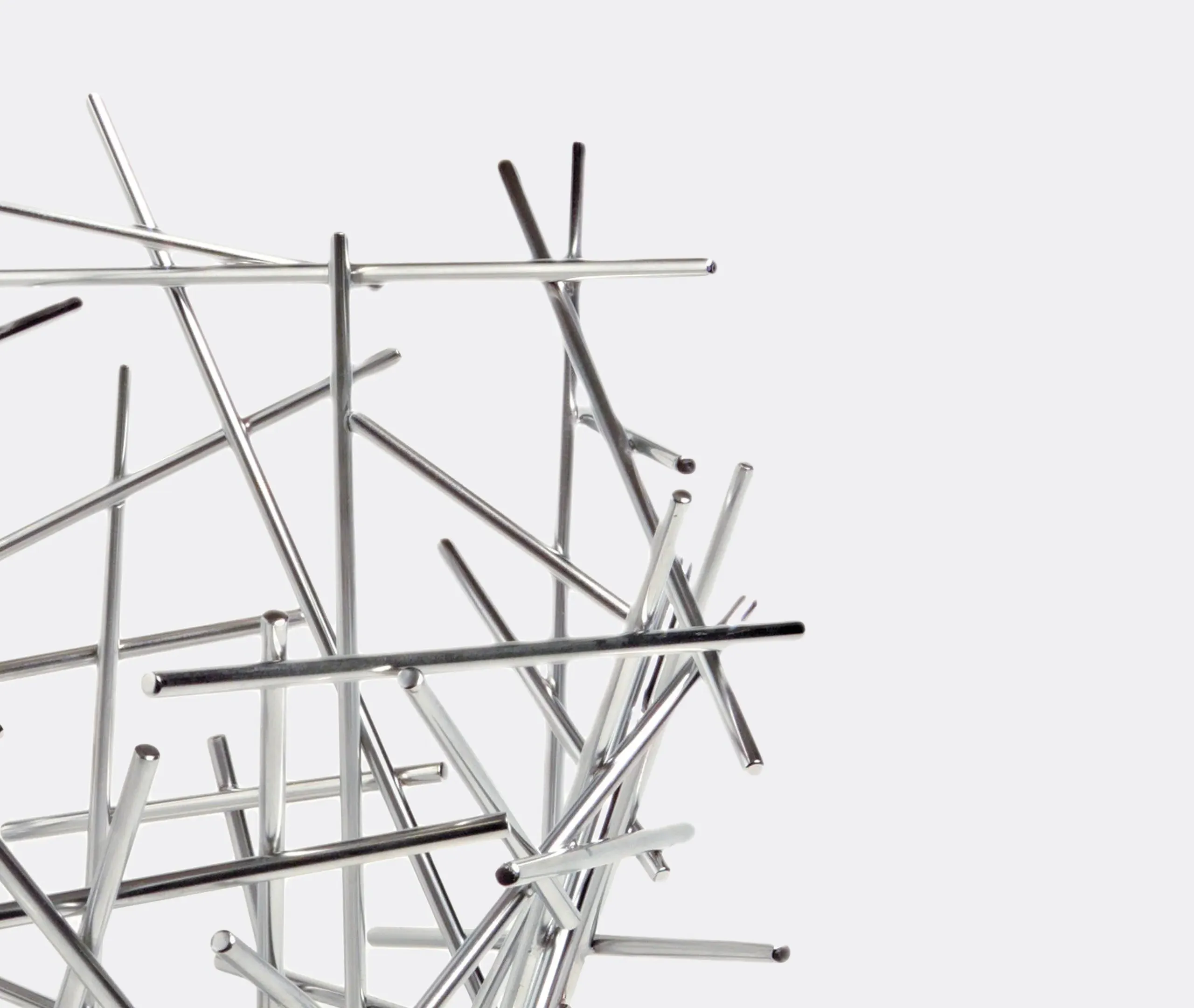 Sculptural Citrus Basket - Steel, Stainless Steel