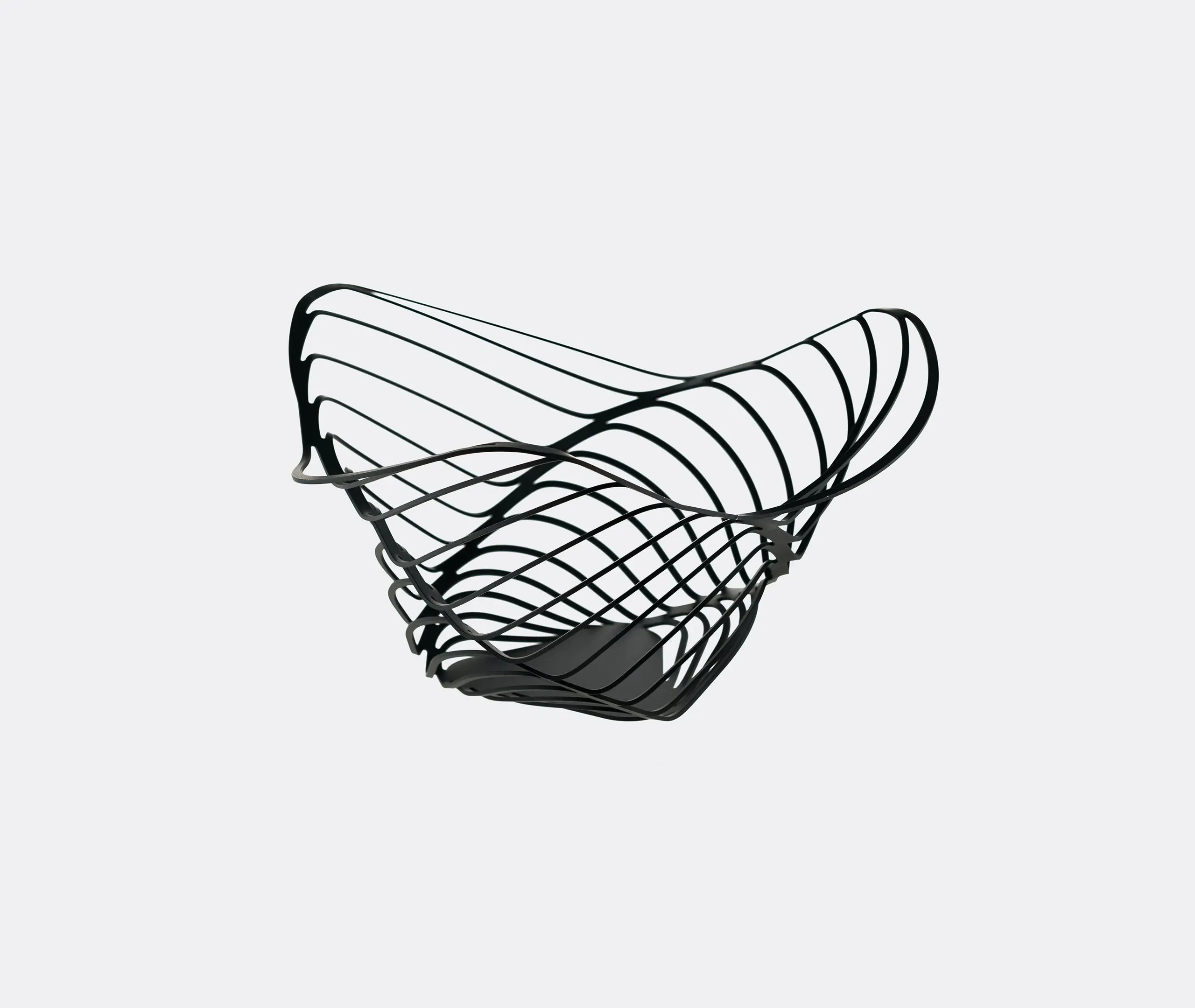 Spiral Centrepiece Bowl - Black, Steel