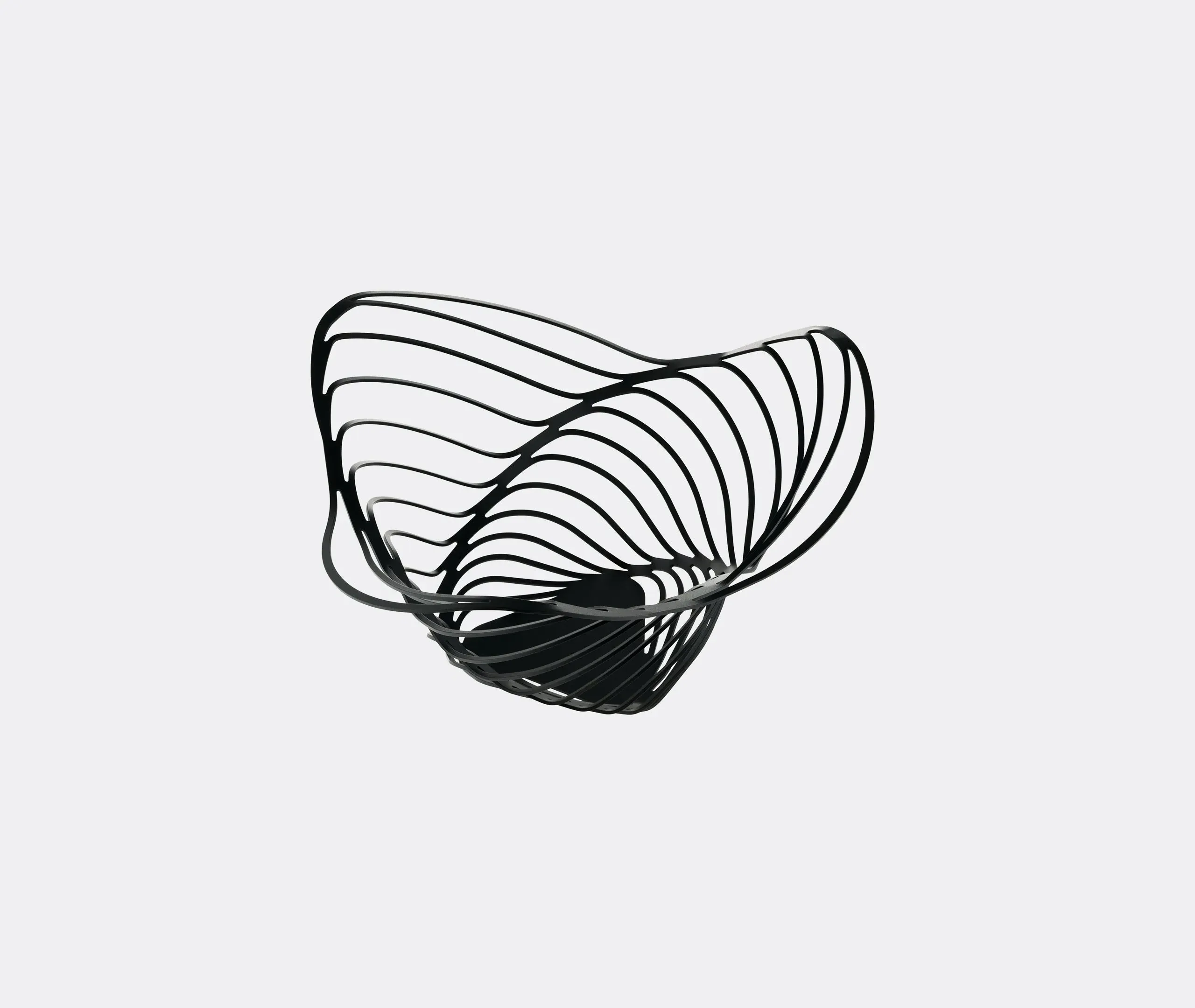 Spiral Centrepiece Bowl - Black, Steel image
