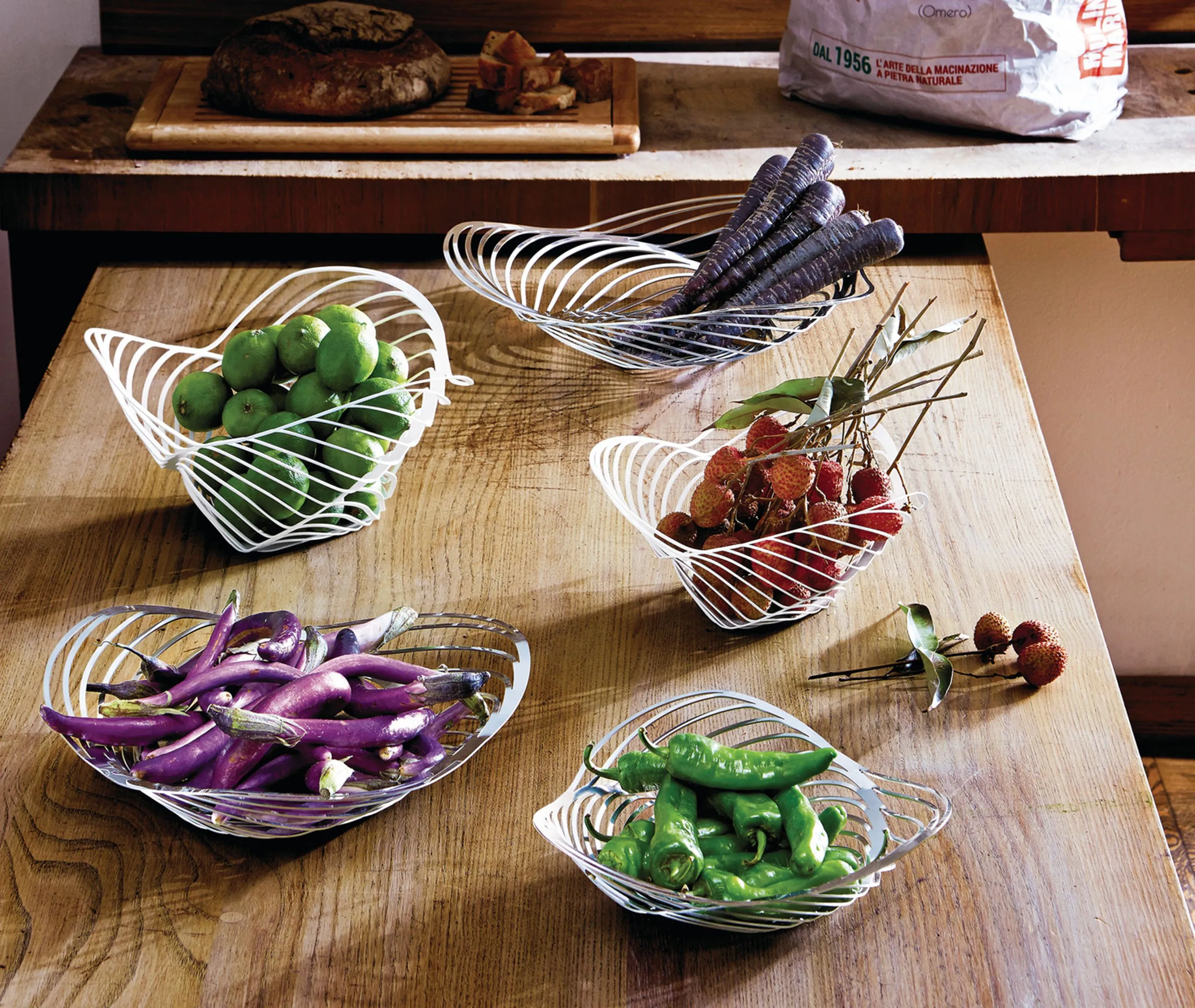 Spiral Centrepiece Bowl - Silver, Steel