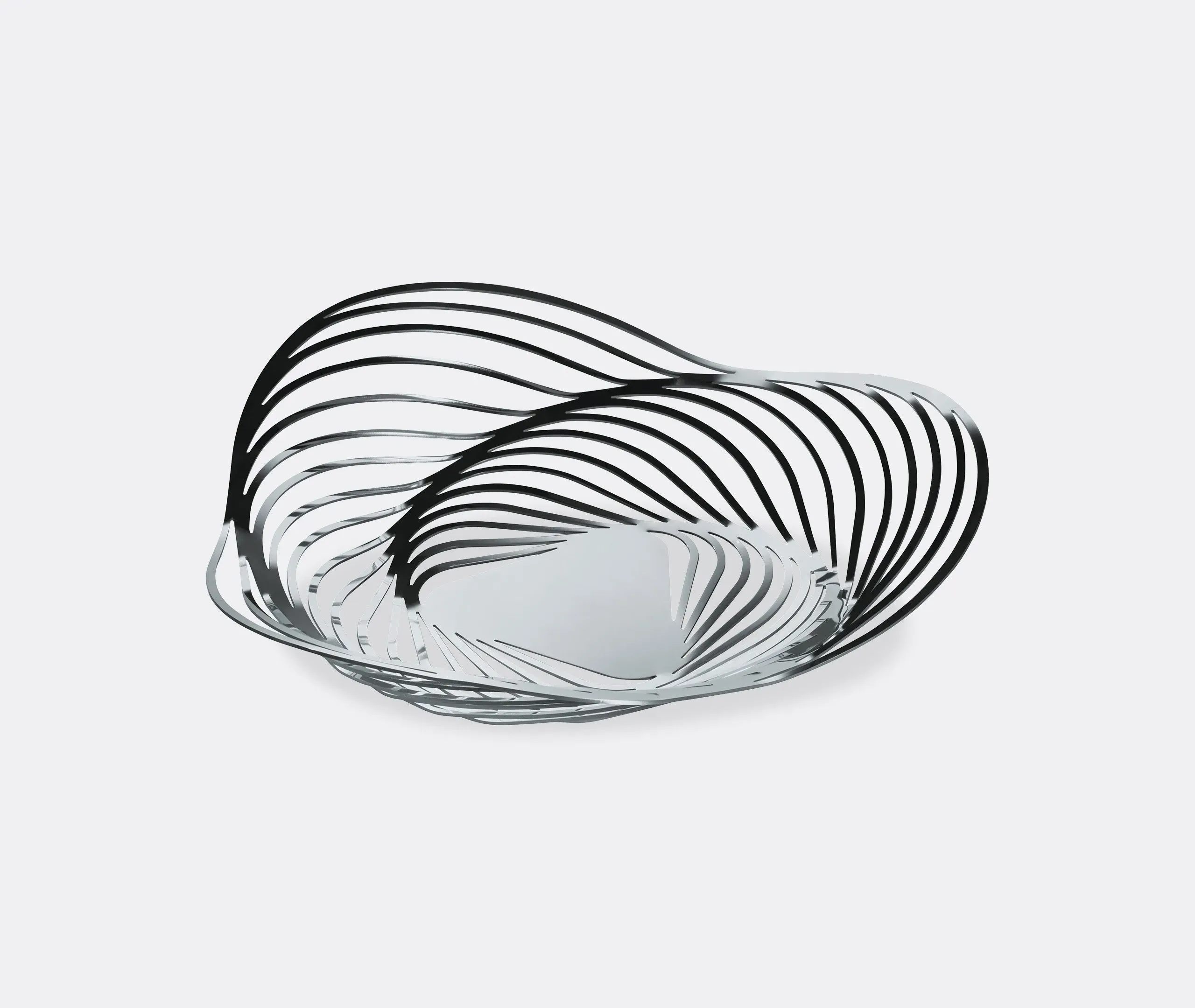 Spiral Centrepiece Bowl - Silver, Steel