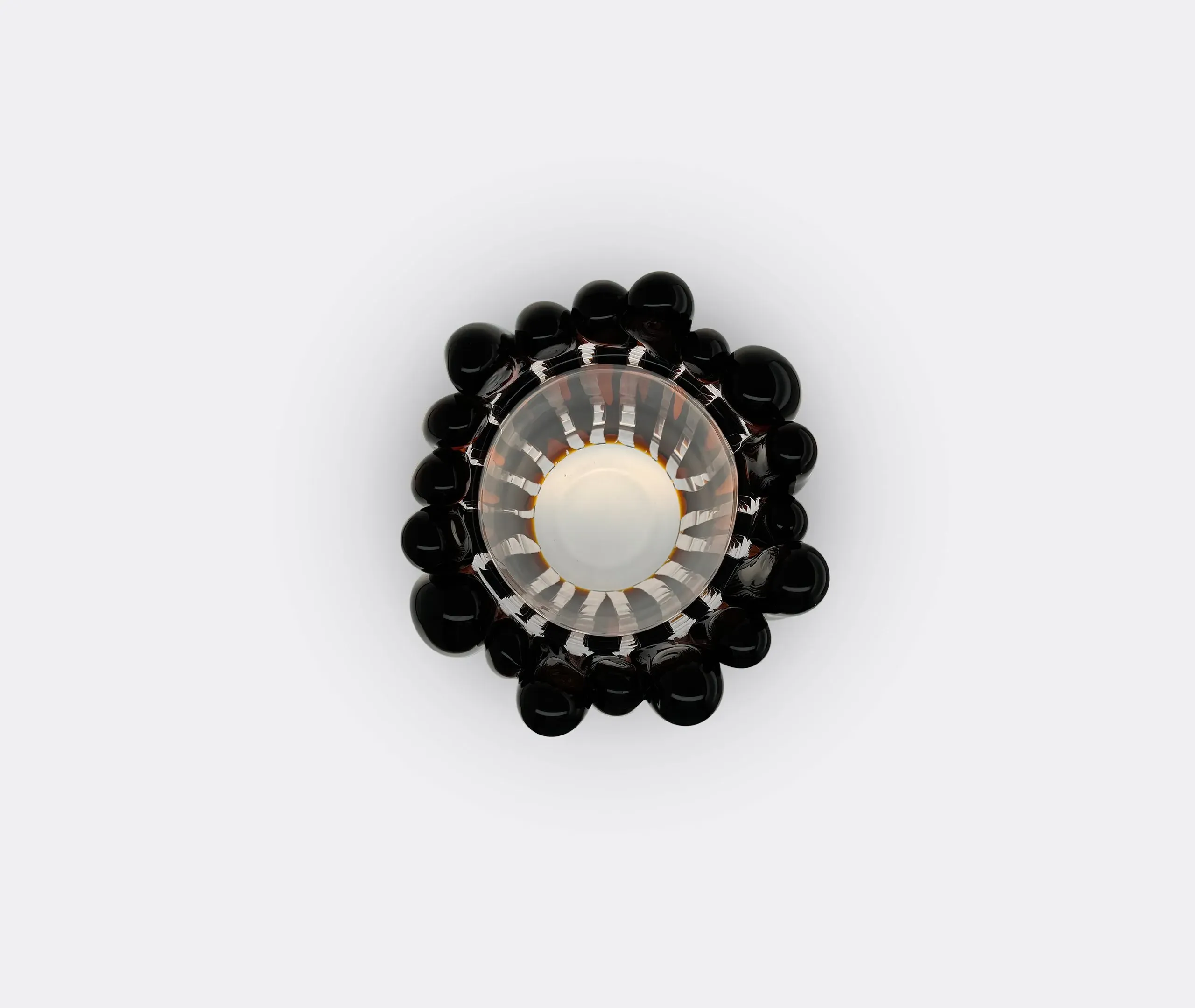 Antho Vase - Dark Amber, Mouth-Blown Glass