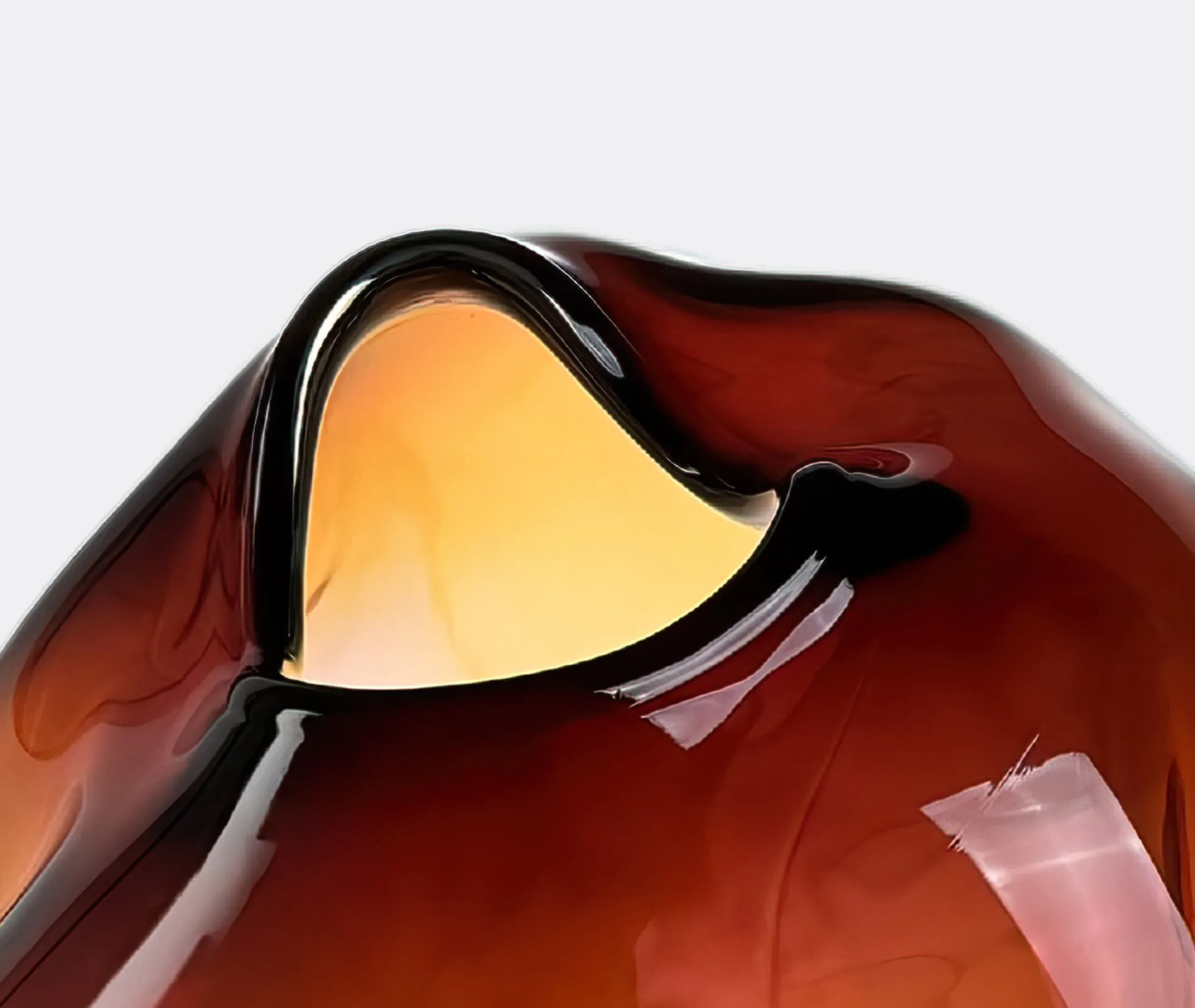 Komet Vase - Aubergine, Glass