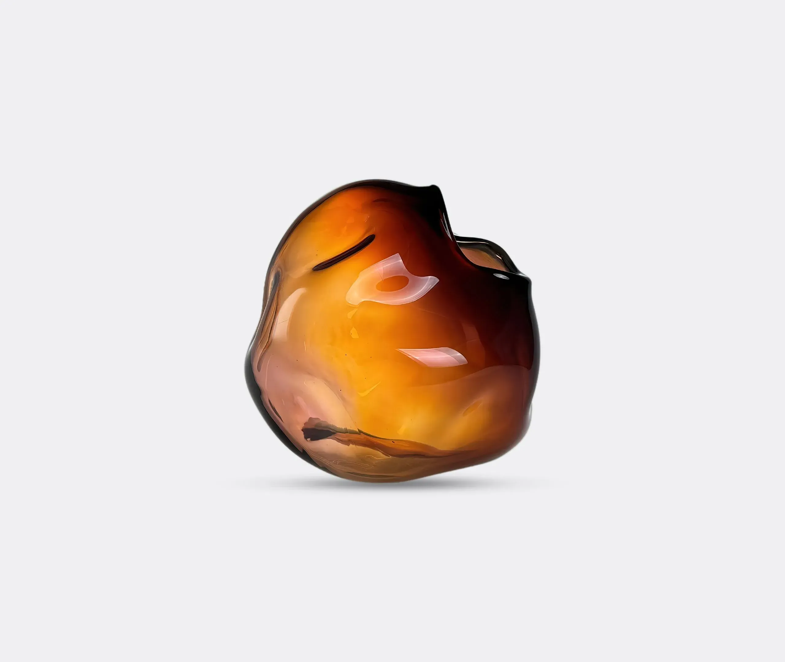 Komet Vase - Aubergine, Glass