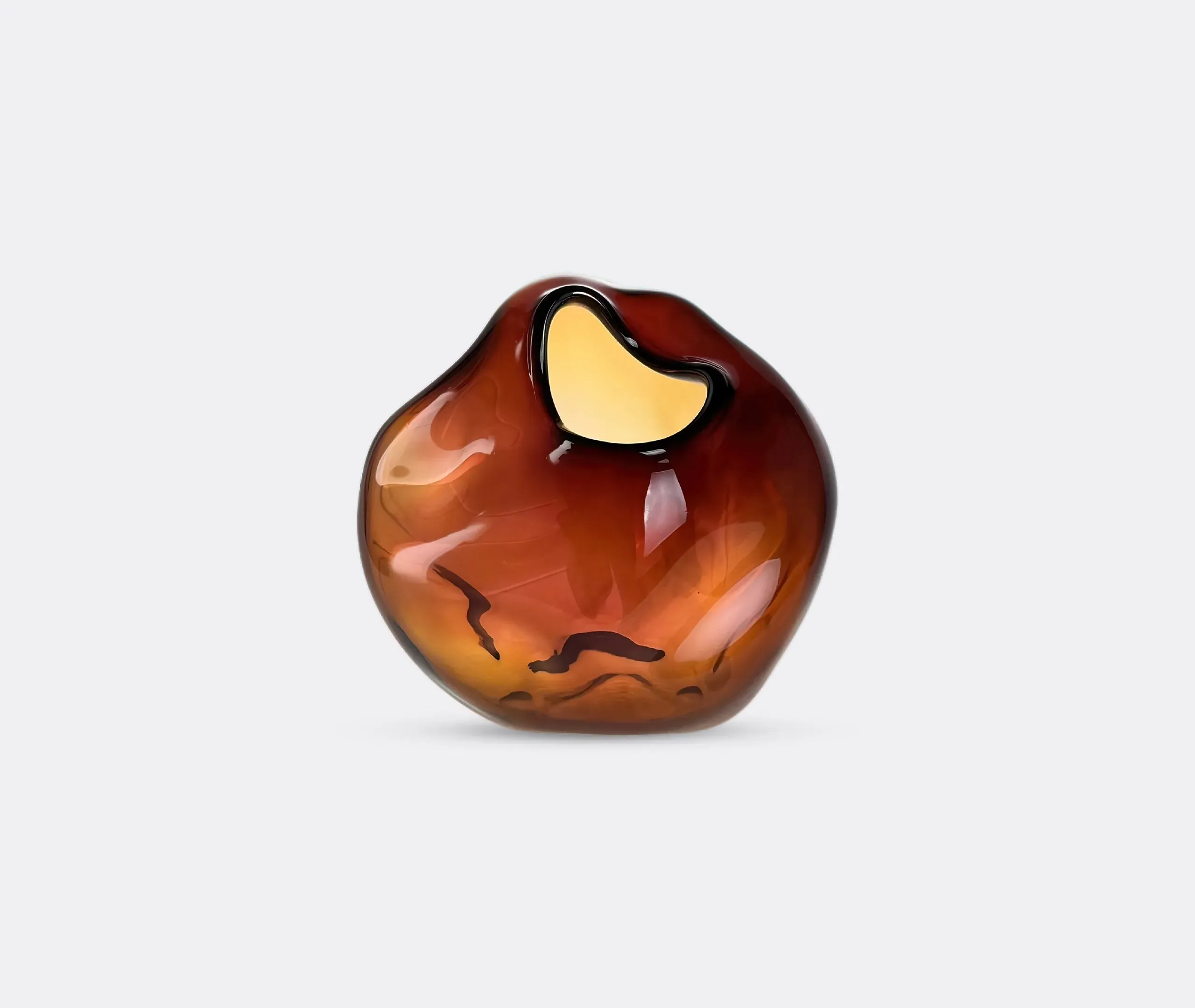 Komet Vase - Aubergine, Glass