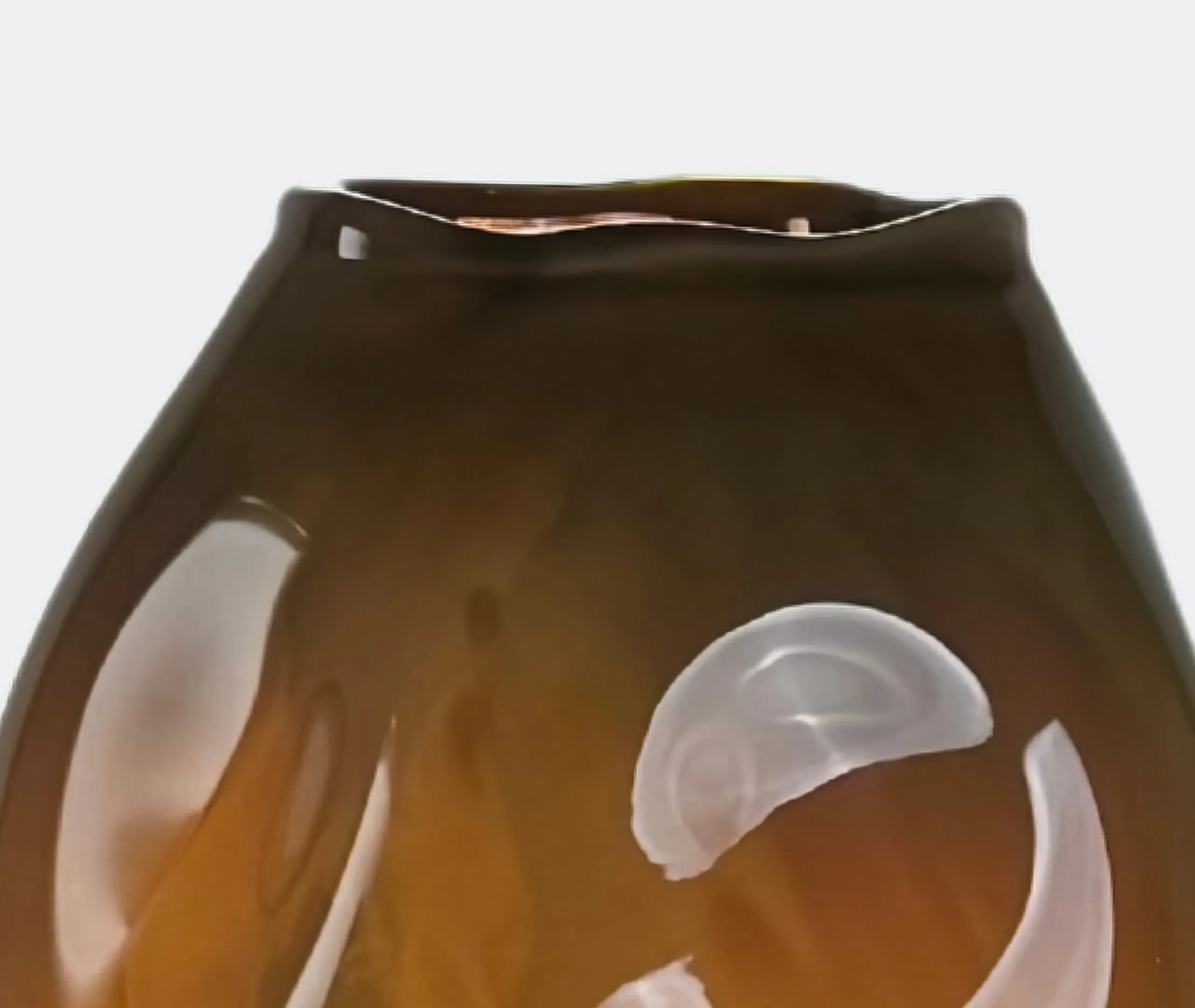 Meteorite Vase Camouflage Canyon - Brown, Glass