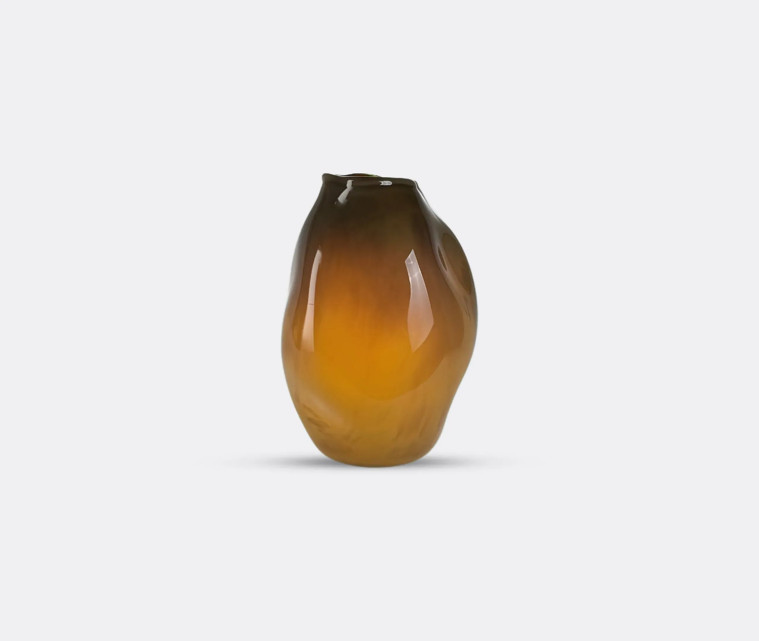 Meteorite Vase Camouflage Canyon - Brown, Glass