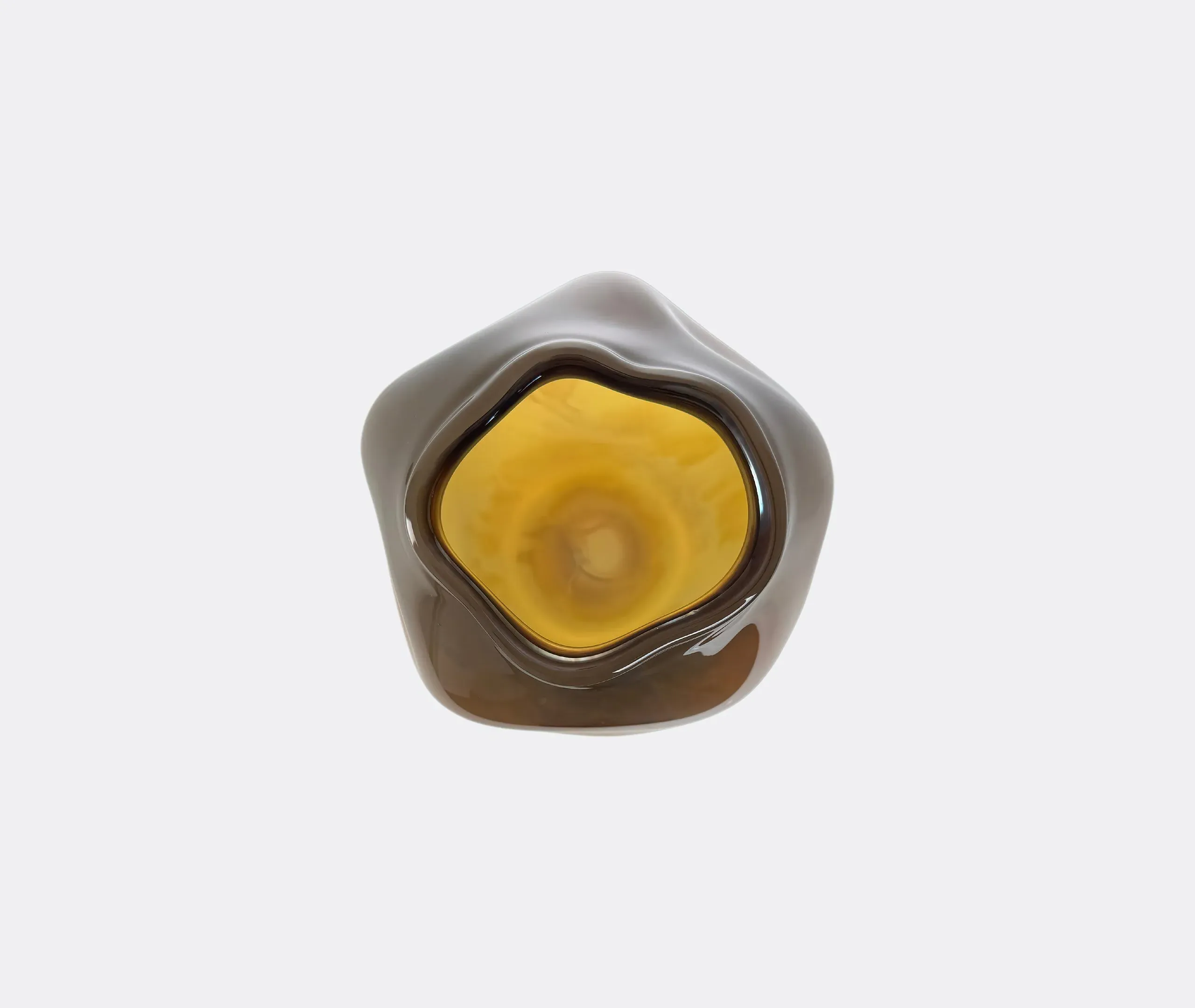 Meteorite Vase Camouflage Canyon - Brown, Glass