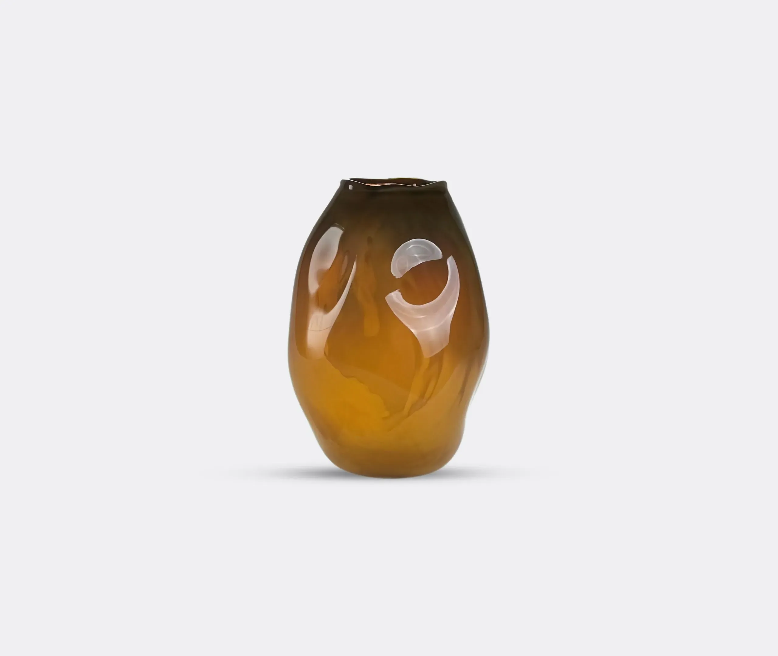 Meteorite Vase Camouflage Canyon - Brown, Glass image