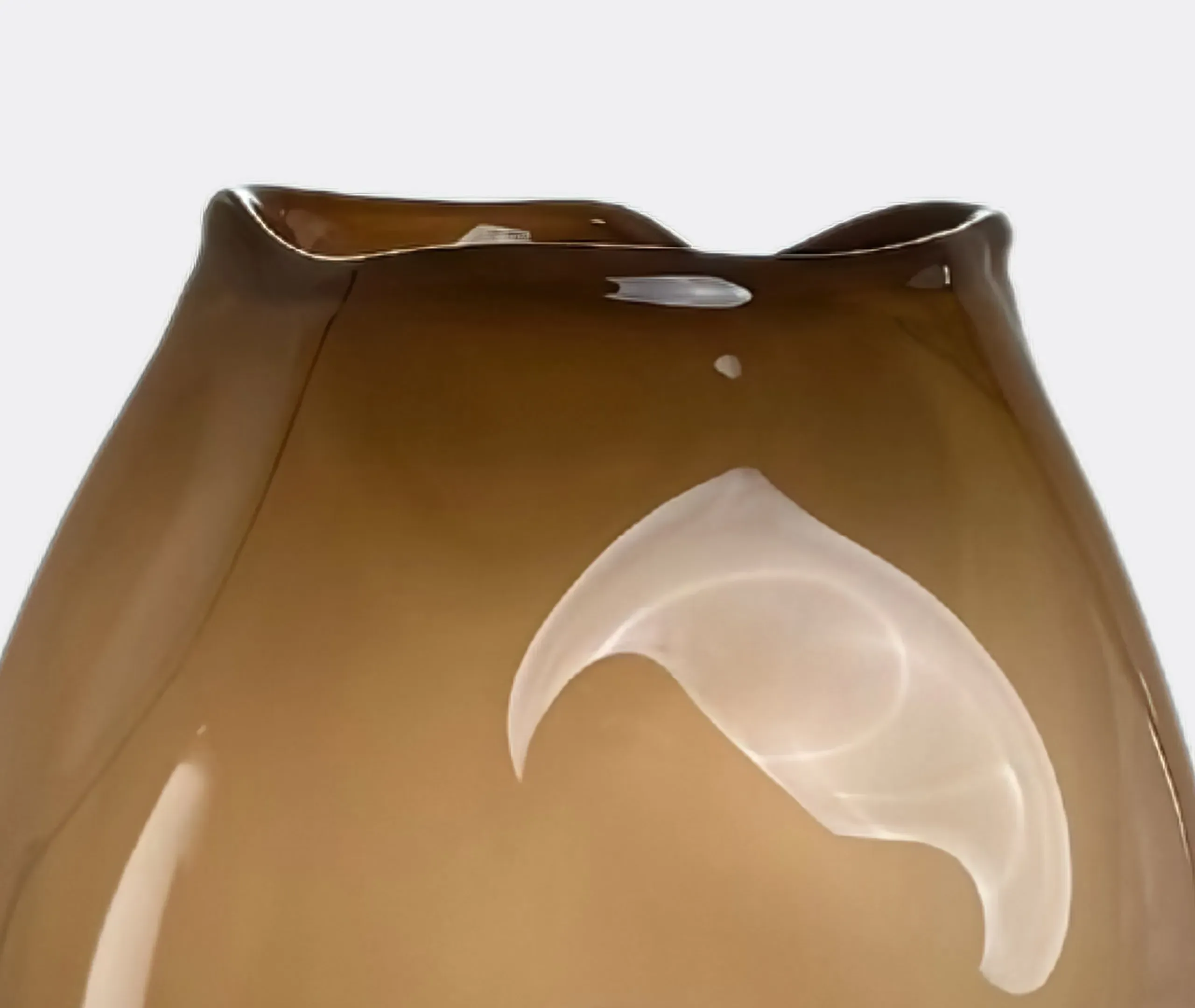 Meteorite Vase Canyon - Brown, Glass