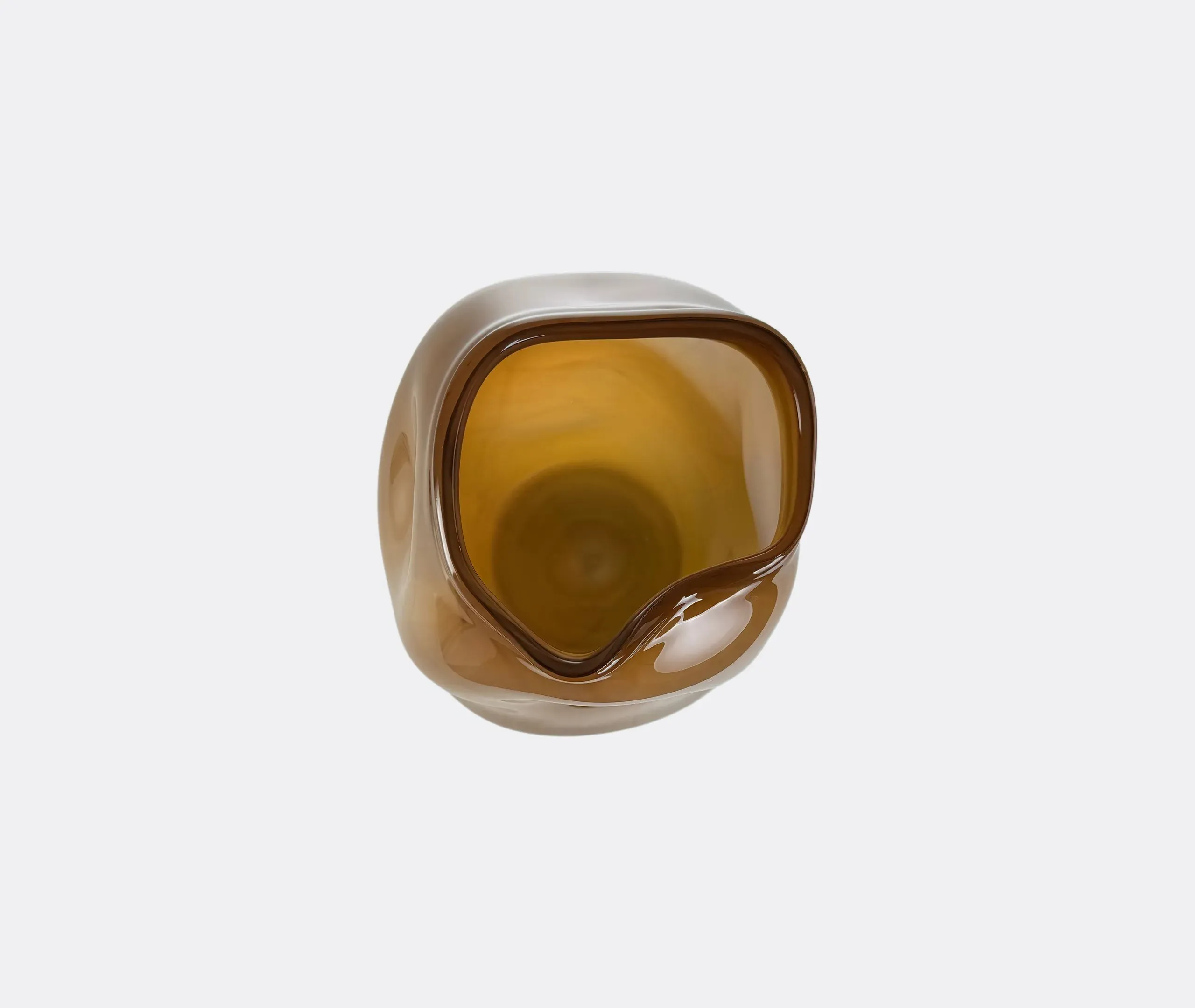 Meteorite Vase Canyon - Brown, Glass