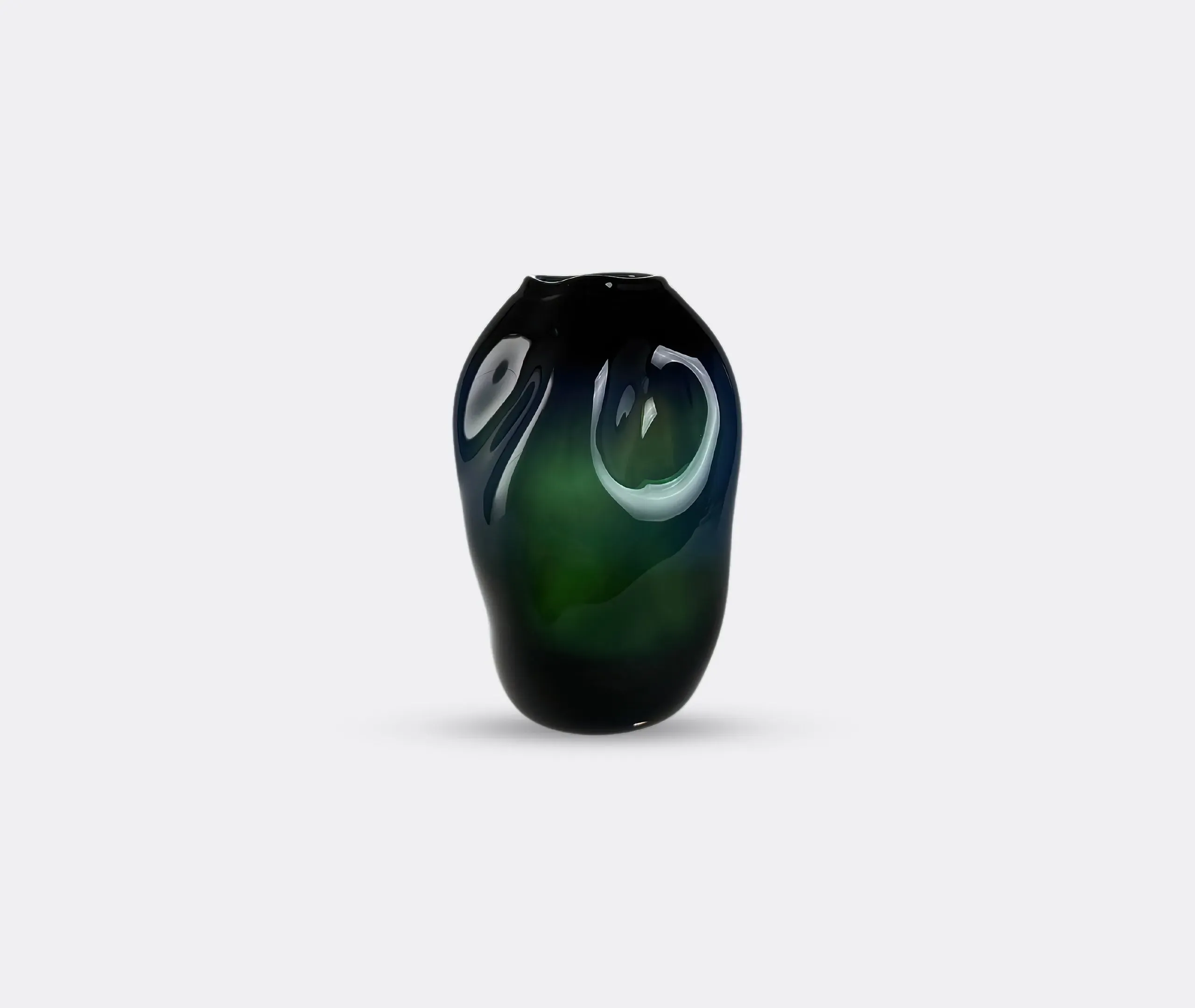Meteorite Vase - Green, Glass
