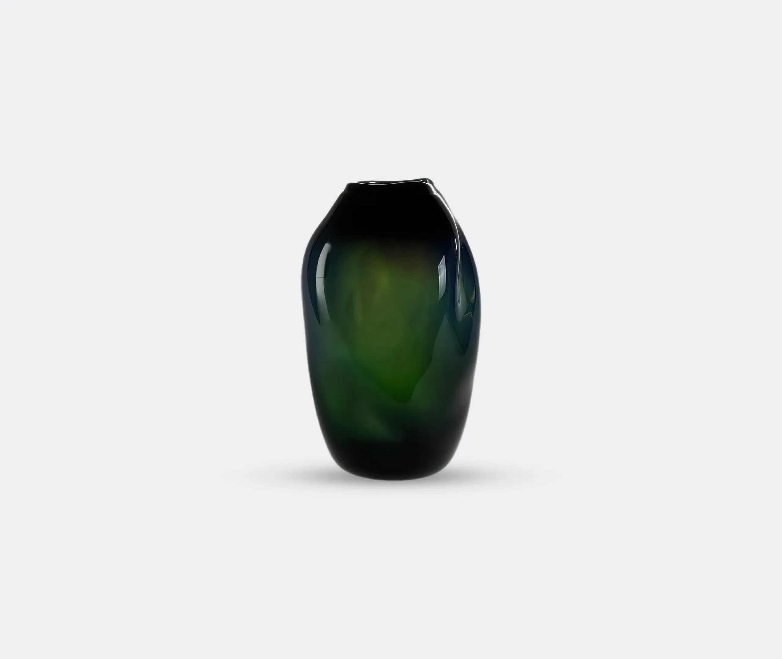 Meteorite Vase - Green, Glass