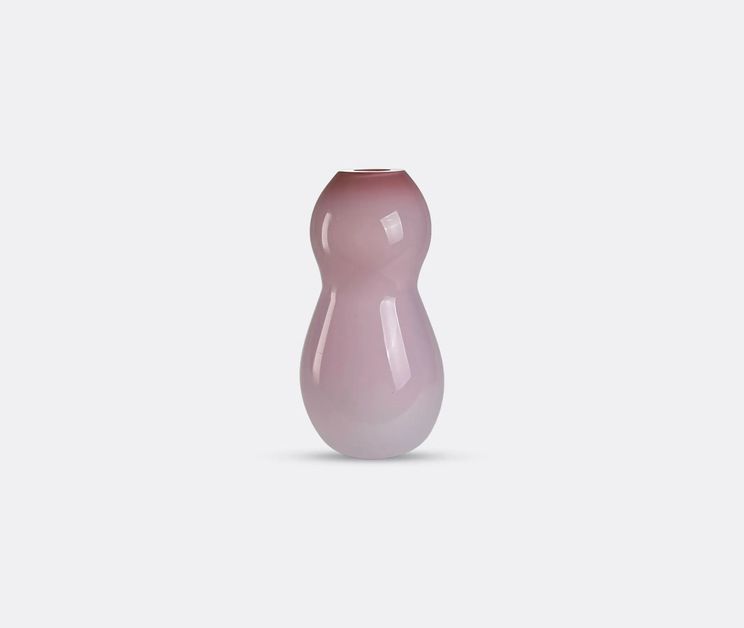 Spin Vase Mouth-Blown - Pink Rose, Glass