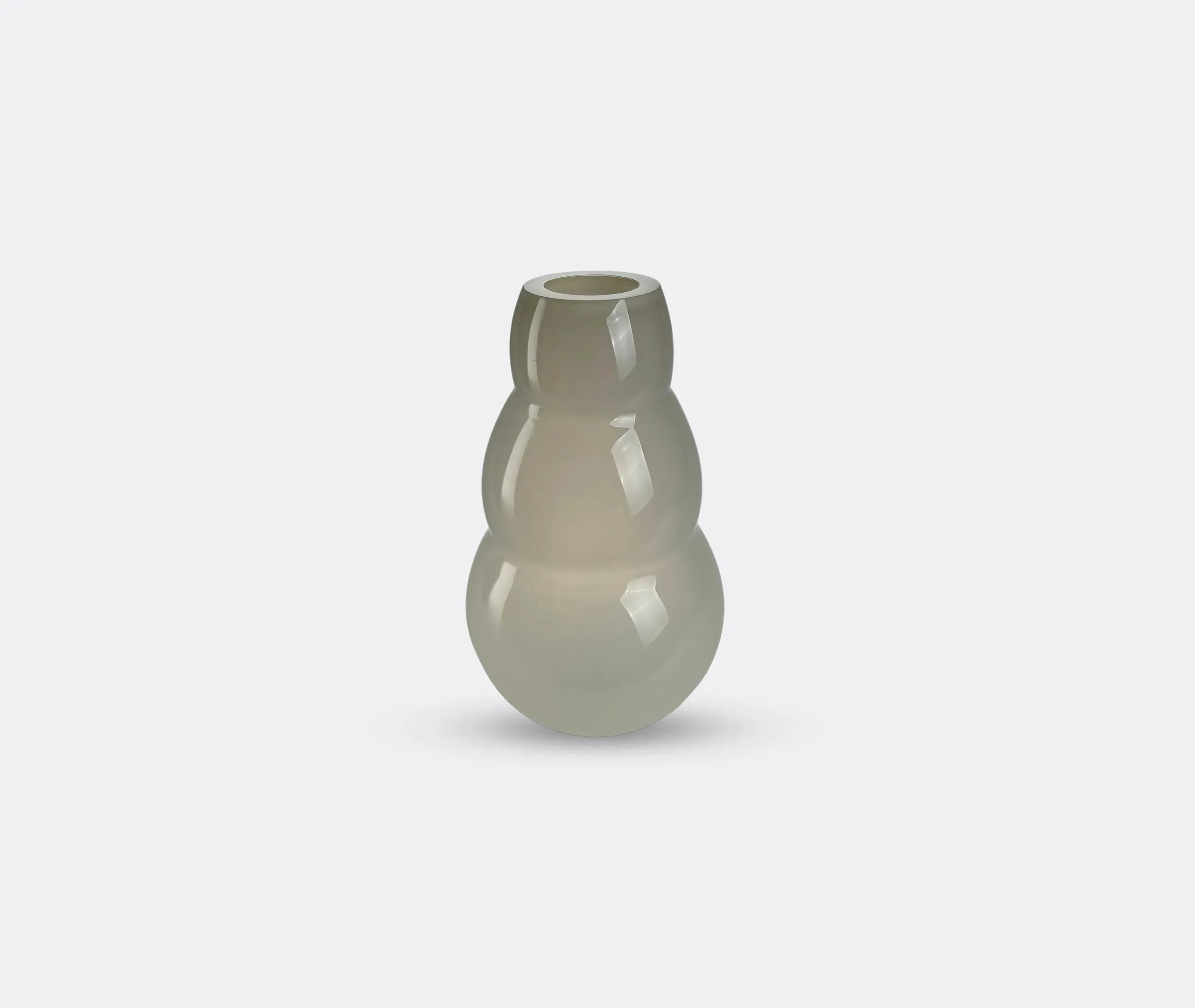 Spin Vase - Vanilla, Mouth-Blown Glass