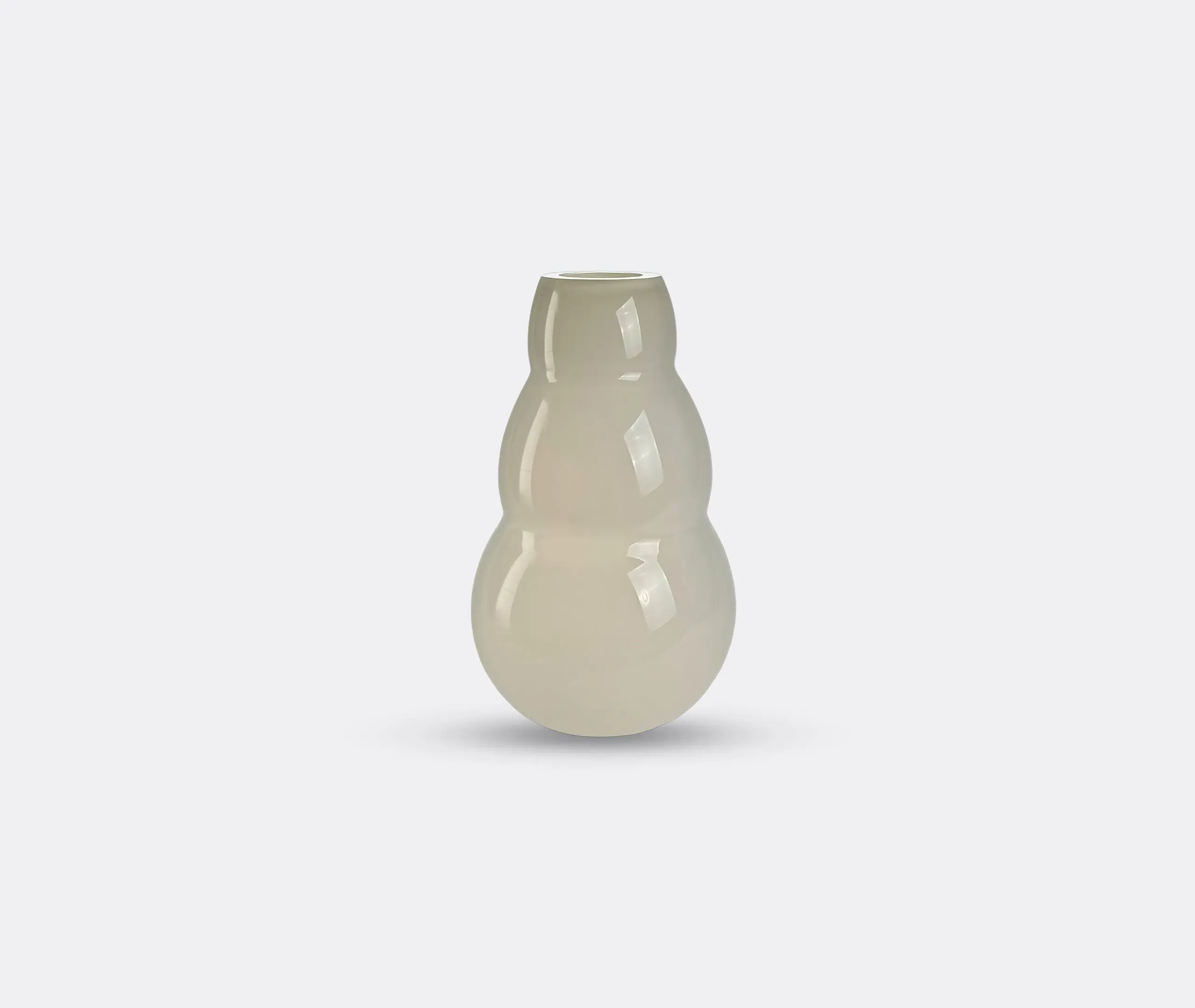 Spin Vase - Vanilla, Mouth-Blown Glass image