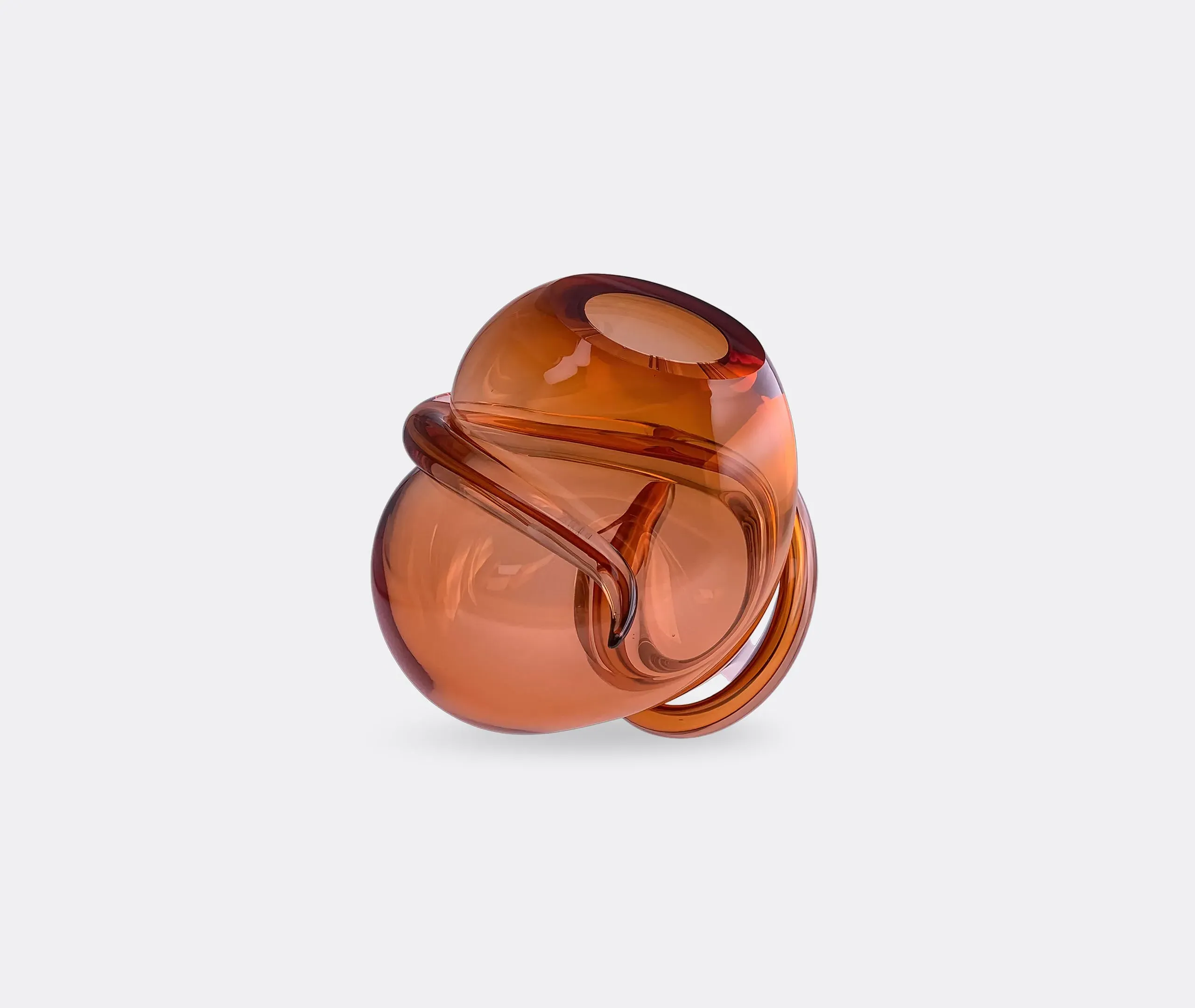 Tension Vase - Orange, Mouth-Blown Glass