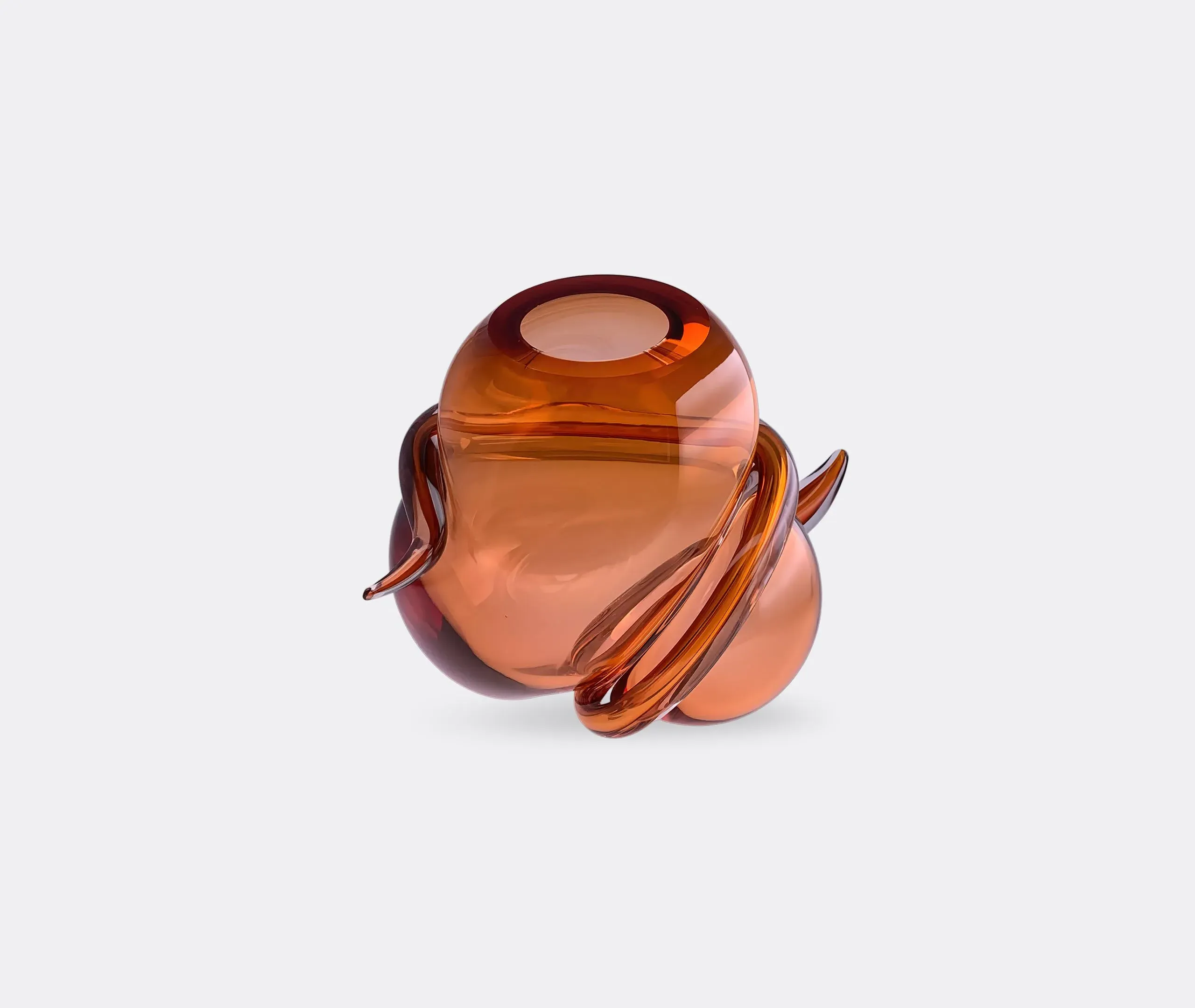 Tension Vase - Orange, Mouth-Blown Glass image