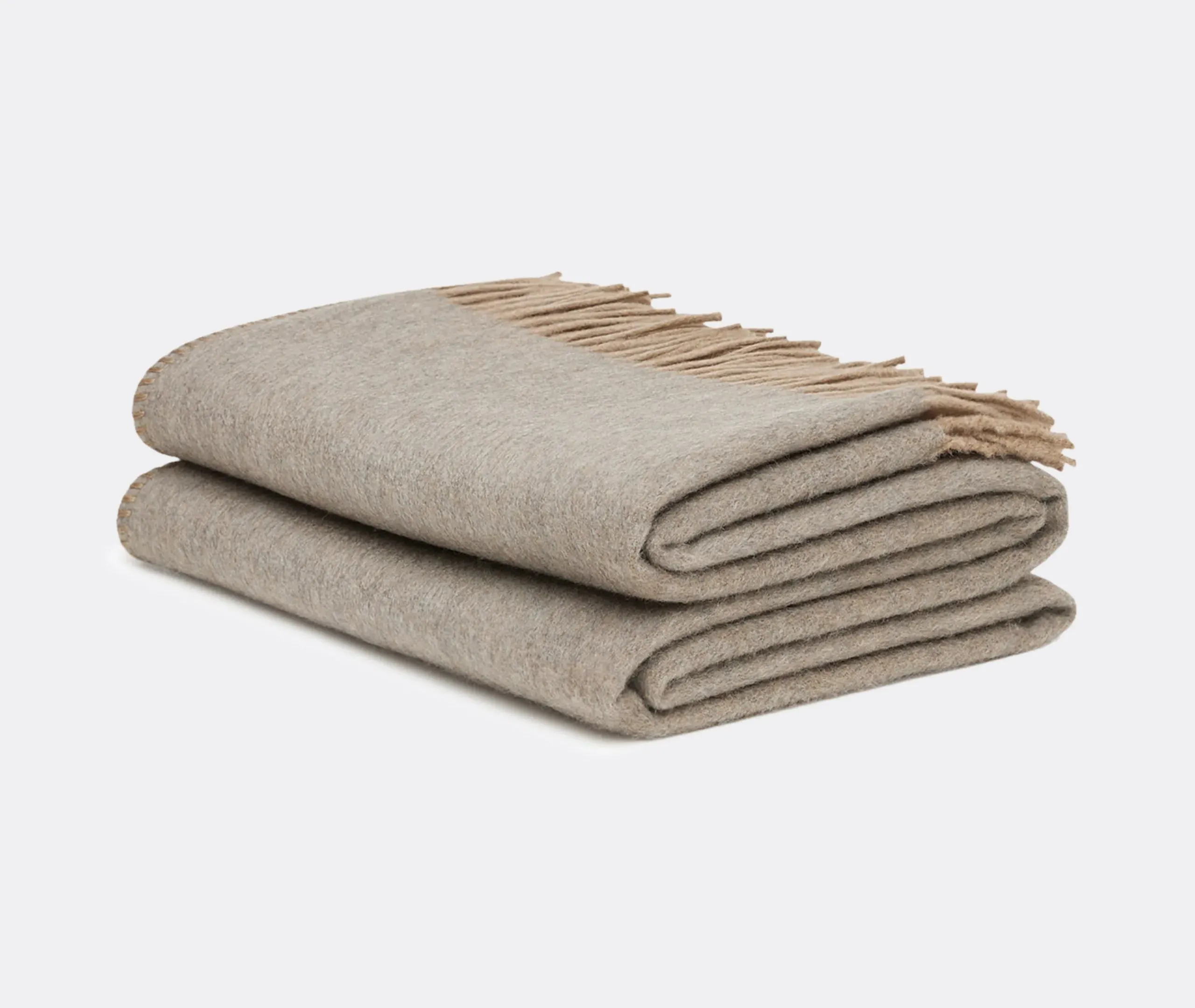 Melrose Throw - Grey and Beige, Cashmere image