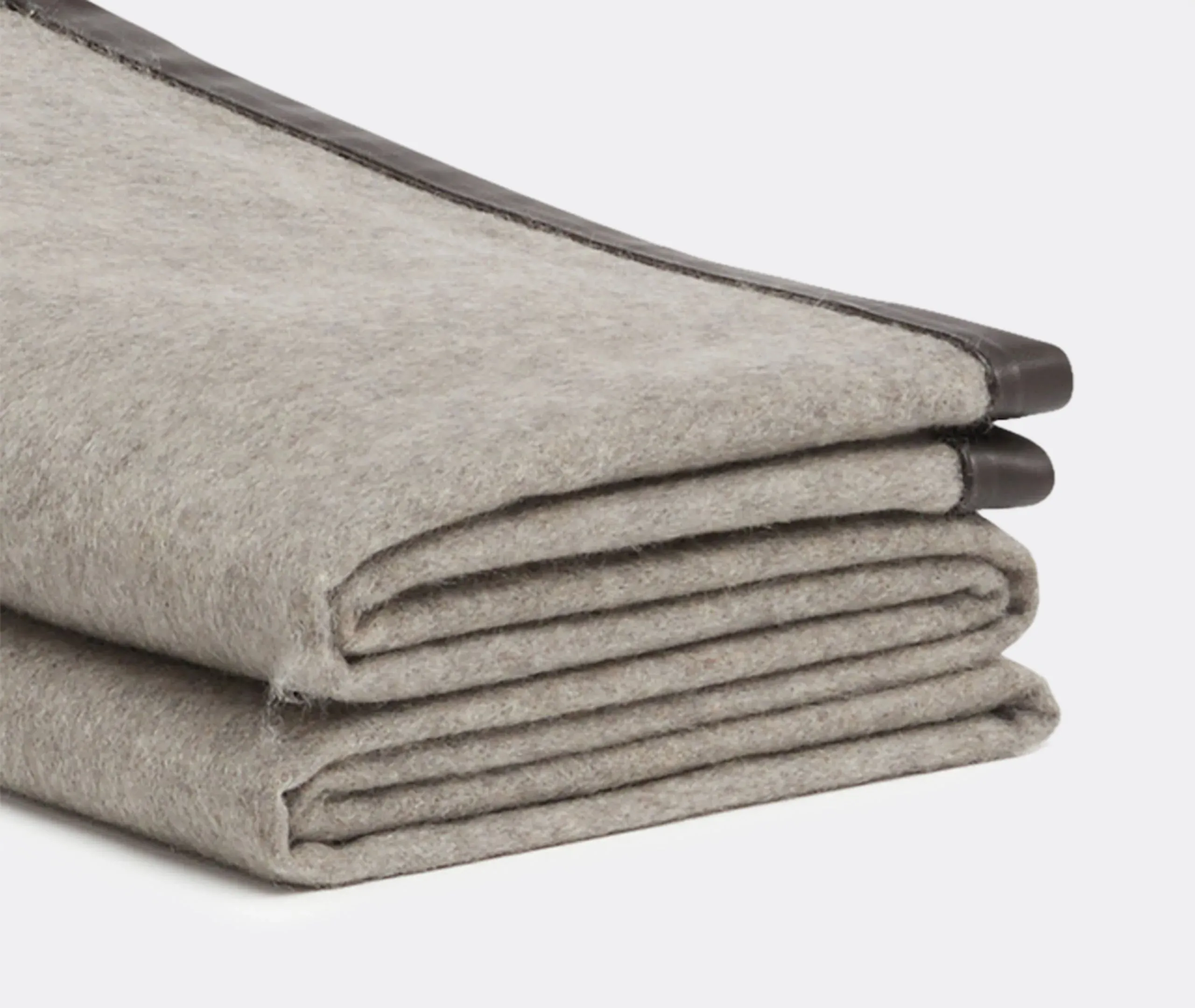 Salon Throw Blanket with Nappa Edging - Multicolor