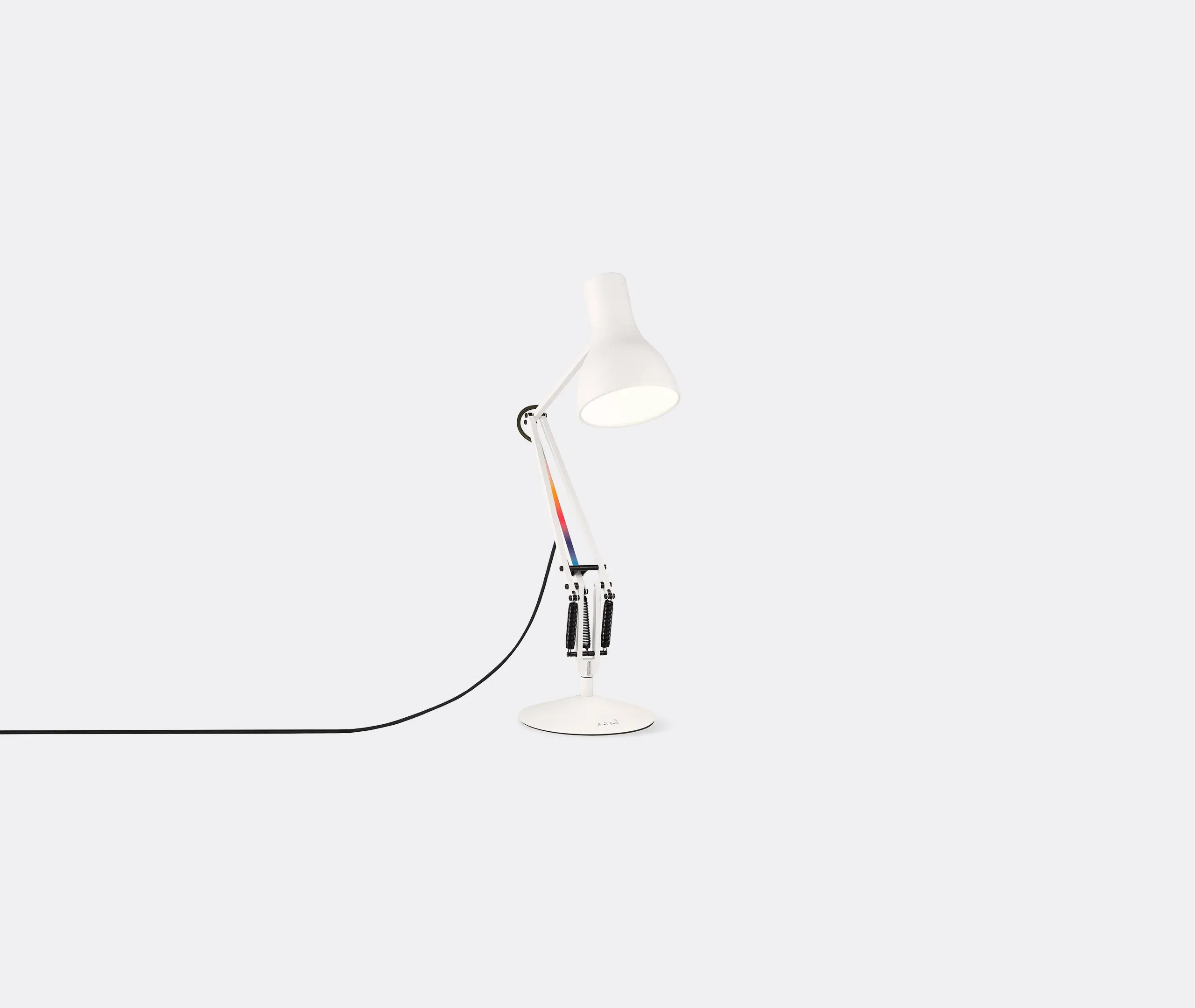 Desk Lamp with EU Plug - White, Aluminum