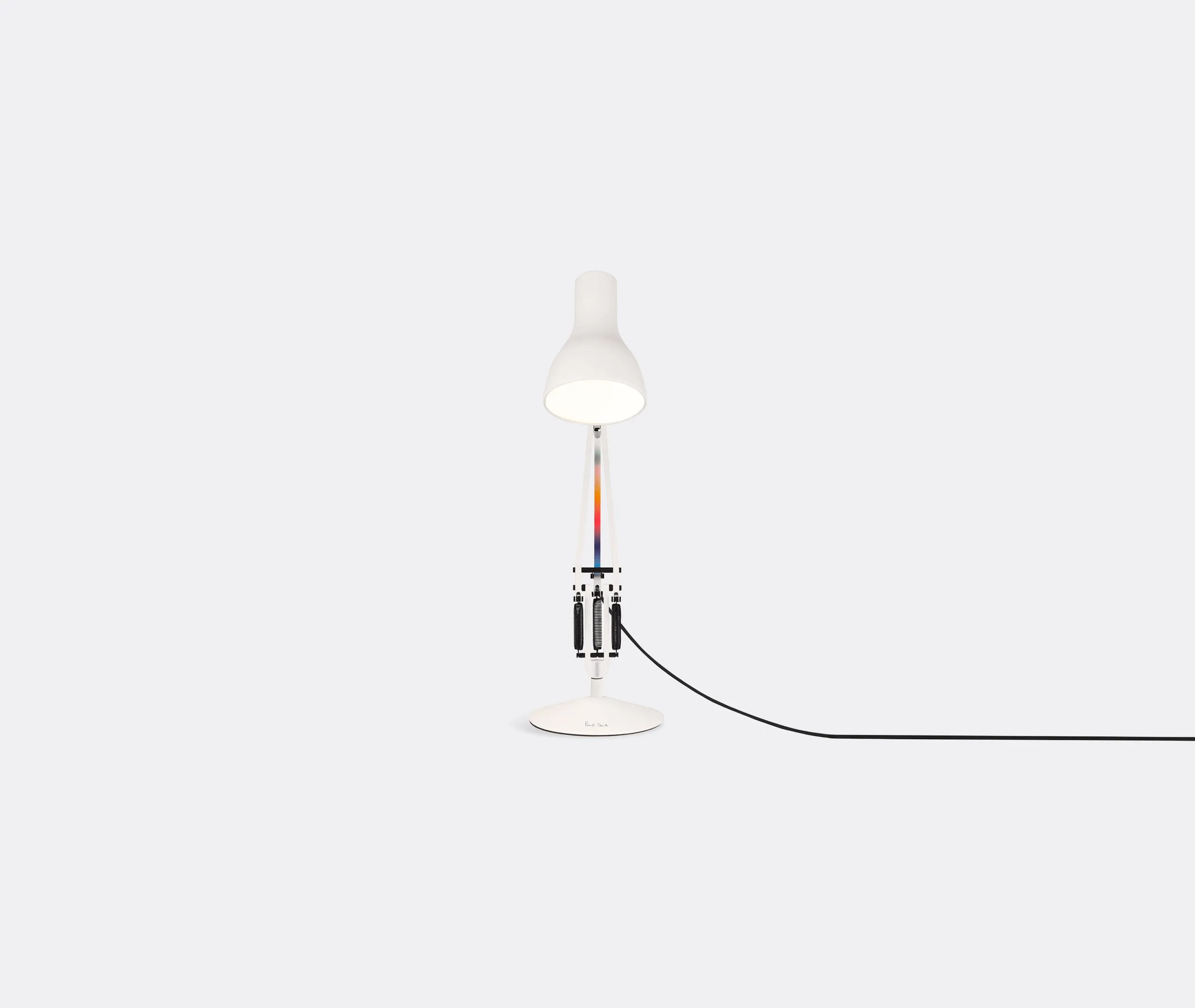 Desk Lamp with UK Plug - White, Aluminum