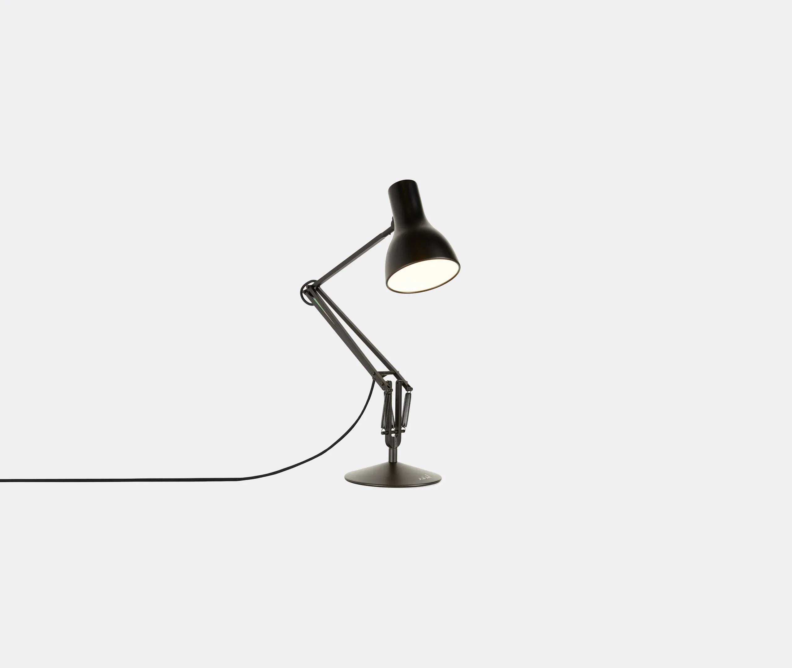 Full Size Desk Lamp with Adjustable Arm - Black