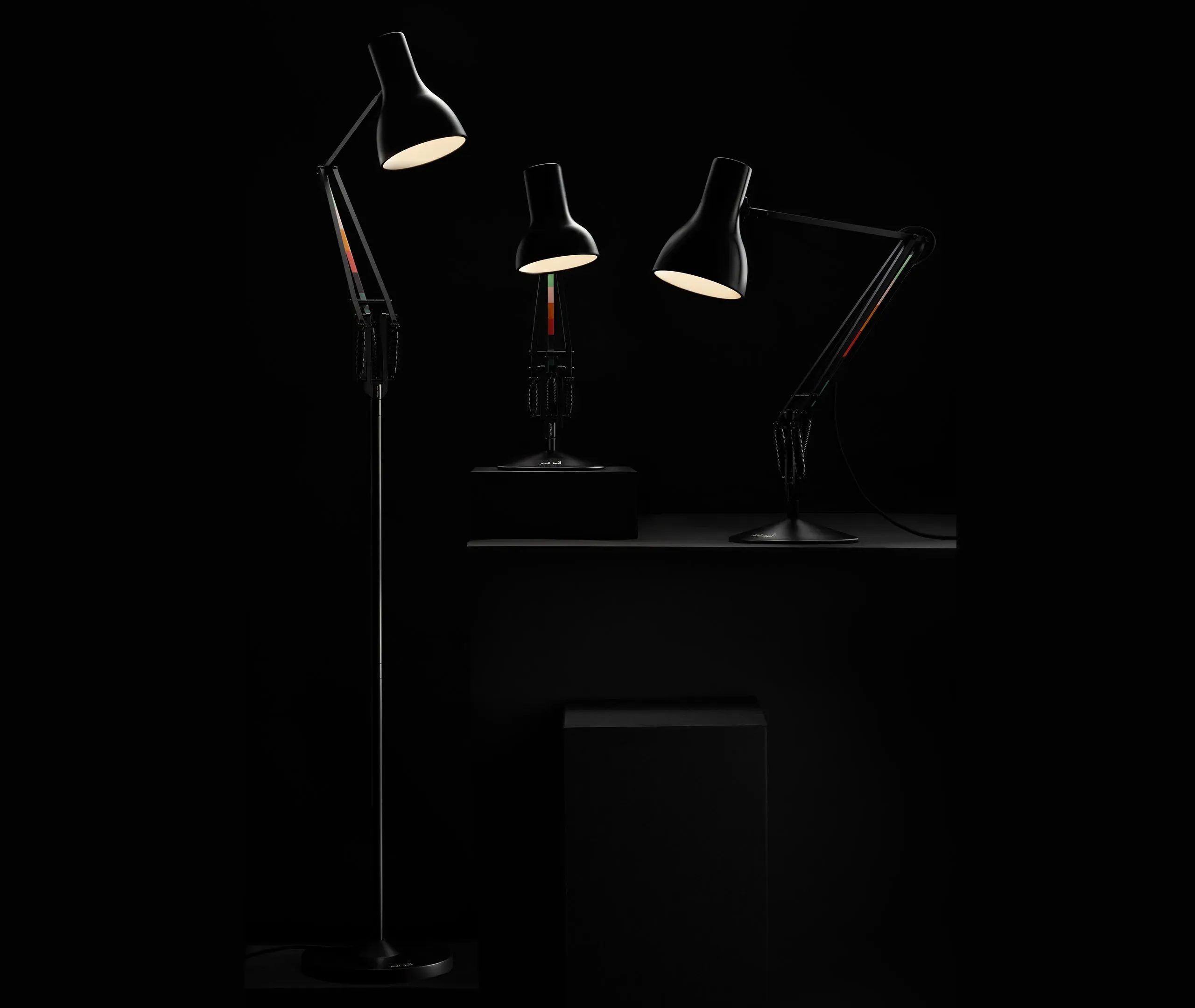 Full Size Desk Lamp with Adjustable Arm - Black