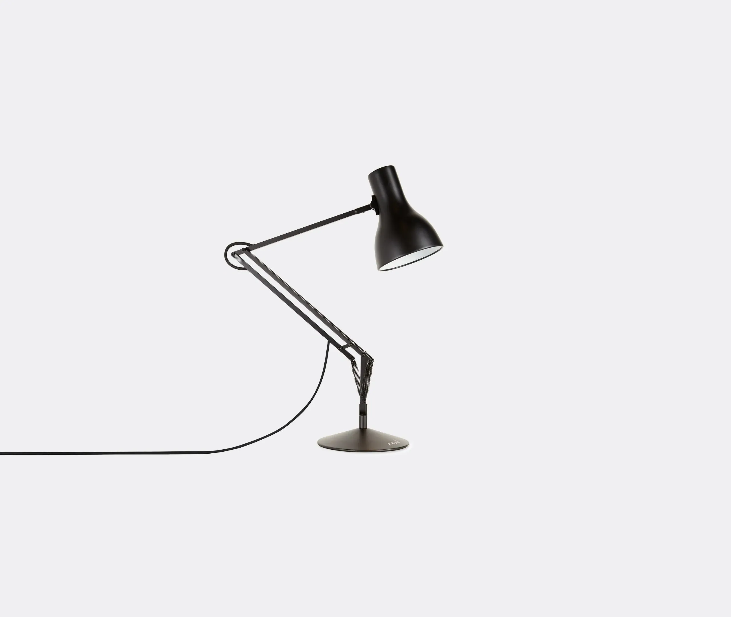 Full Size Desk Lamp with Adjustable Arm - Black