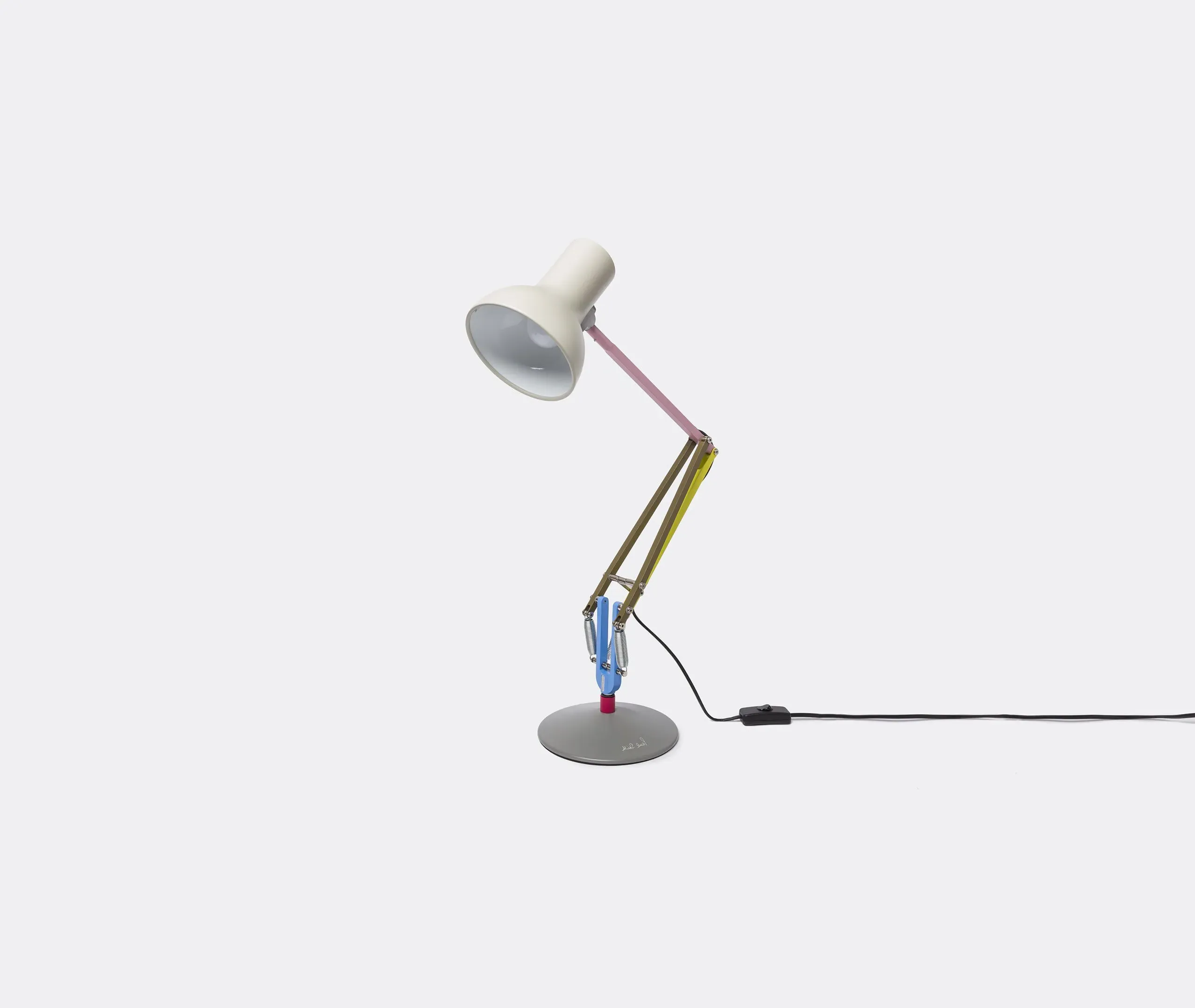 Mini Desk Lamp with Adjustable Arm - Multicoloured