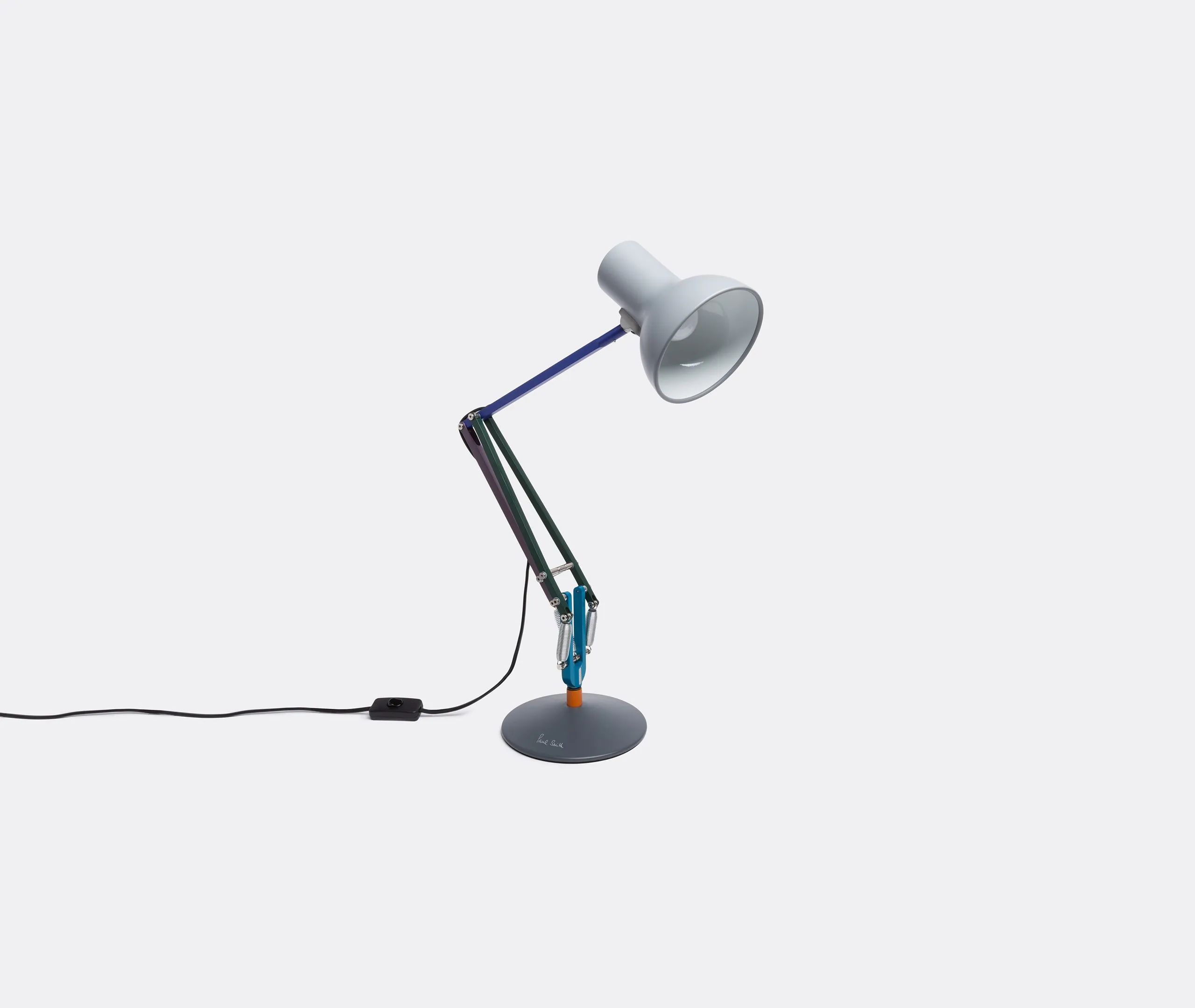 Mini Desk Lamp with Adjustable Arm - Multicoloured