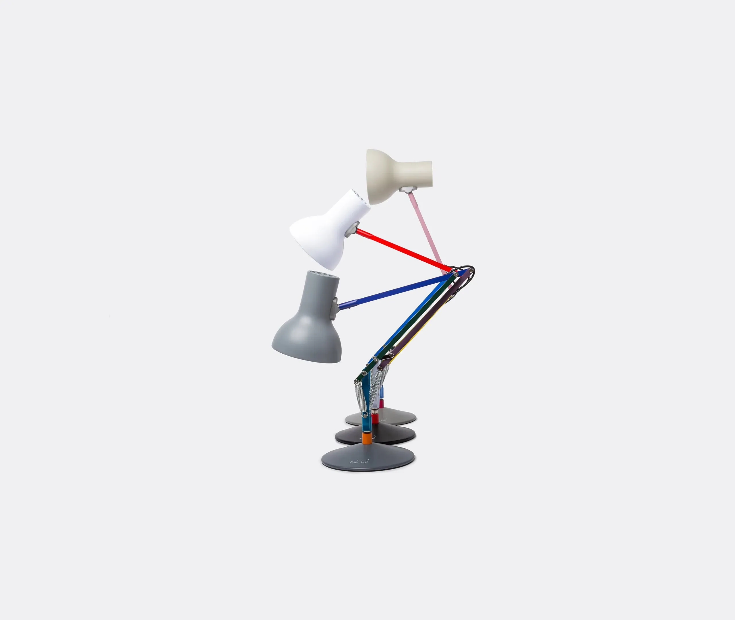 Mini Desk Lamp with Adjustable Arm - Multicoloured
