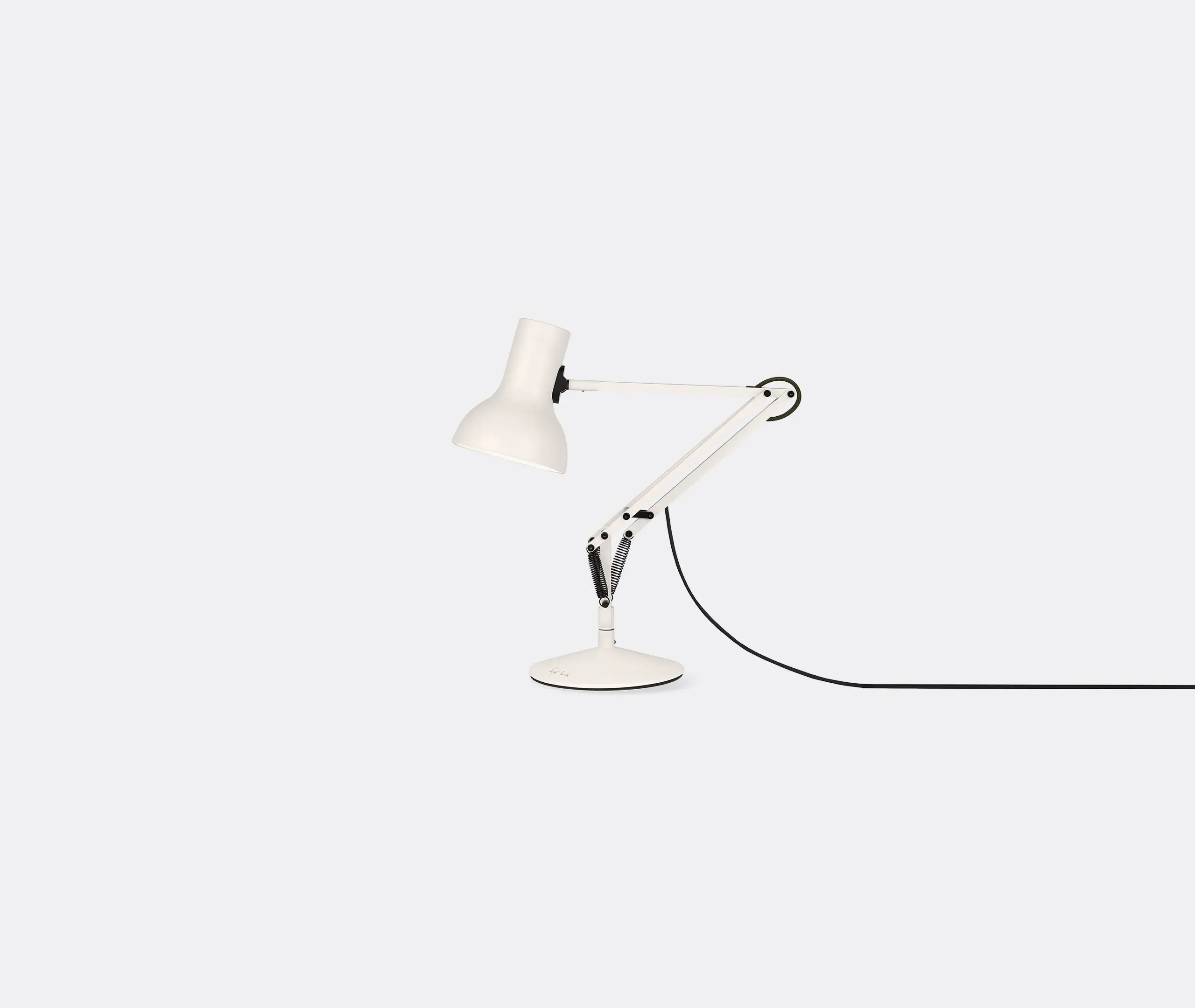Mini Desk Lamp with EU Plug - White, Aluminum