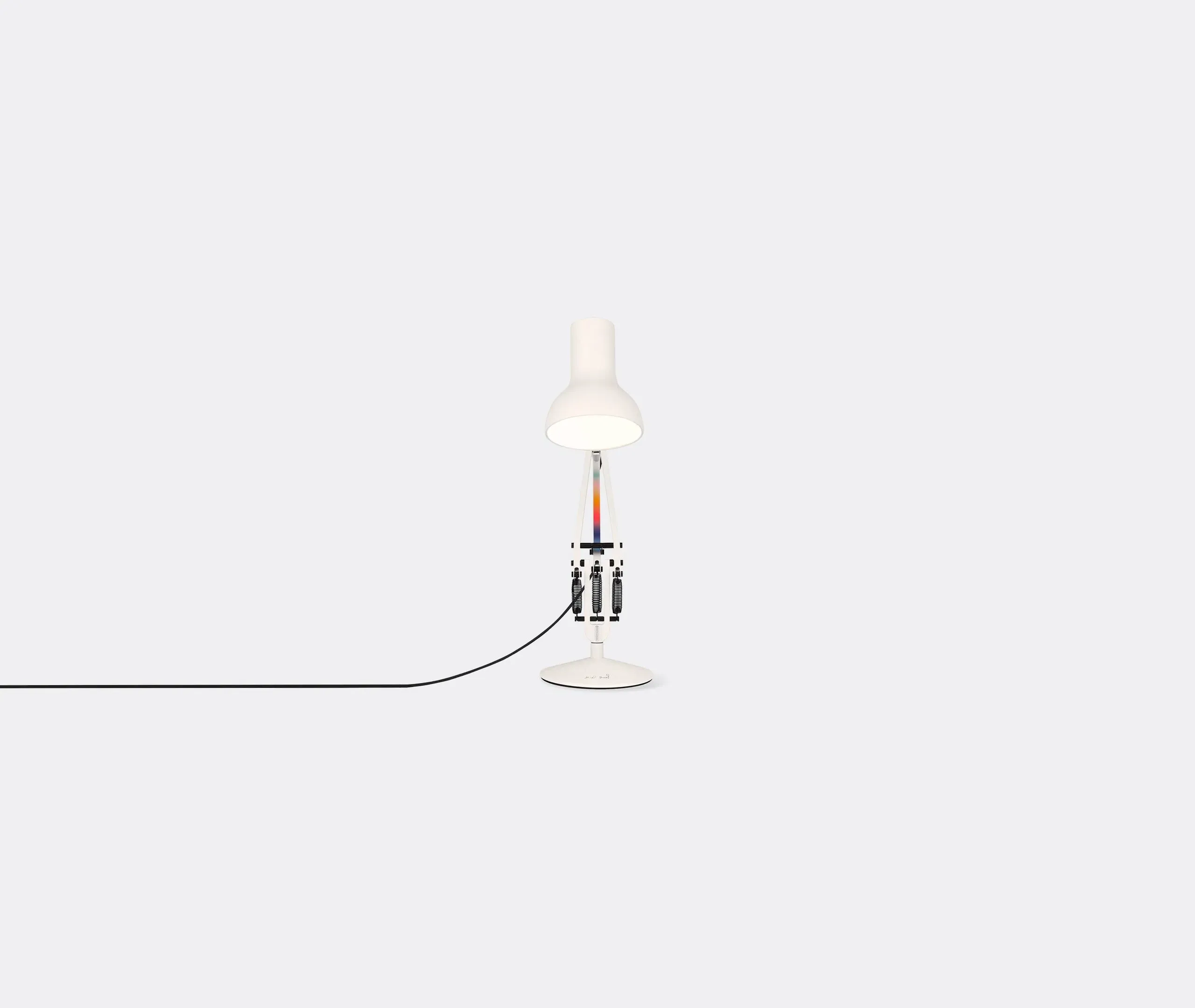 Mini Desk Lamp with UK Plug - White, Aluminum