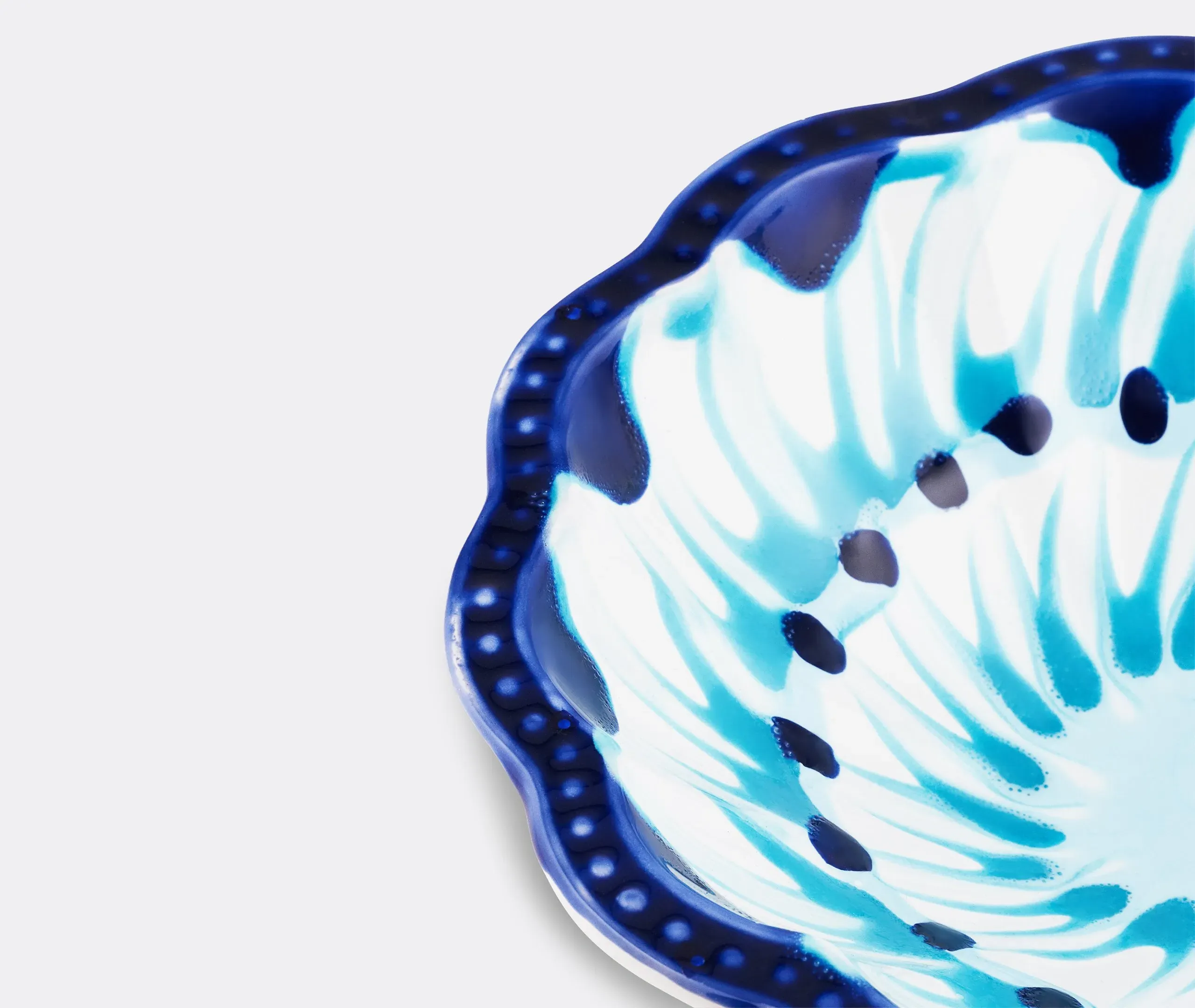 Alegria Soup Plate Set of Two - Blue, Ceramic