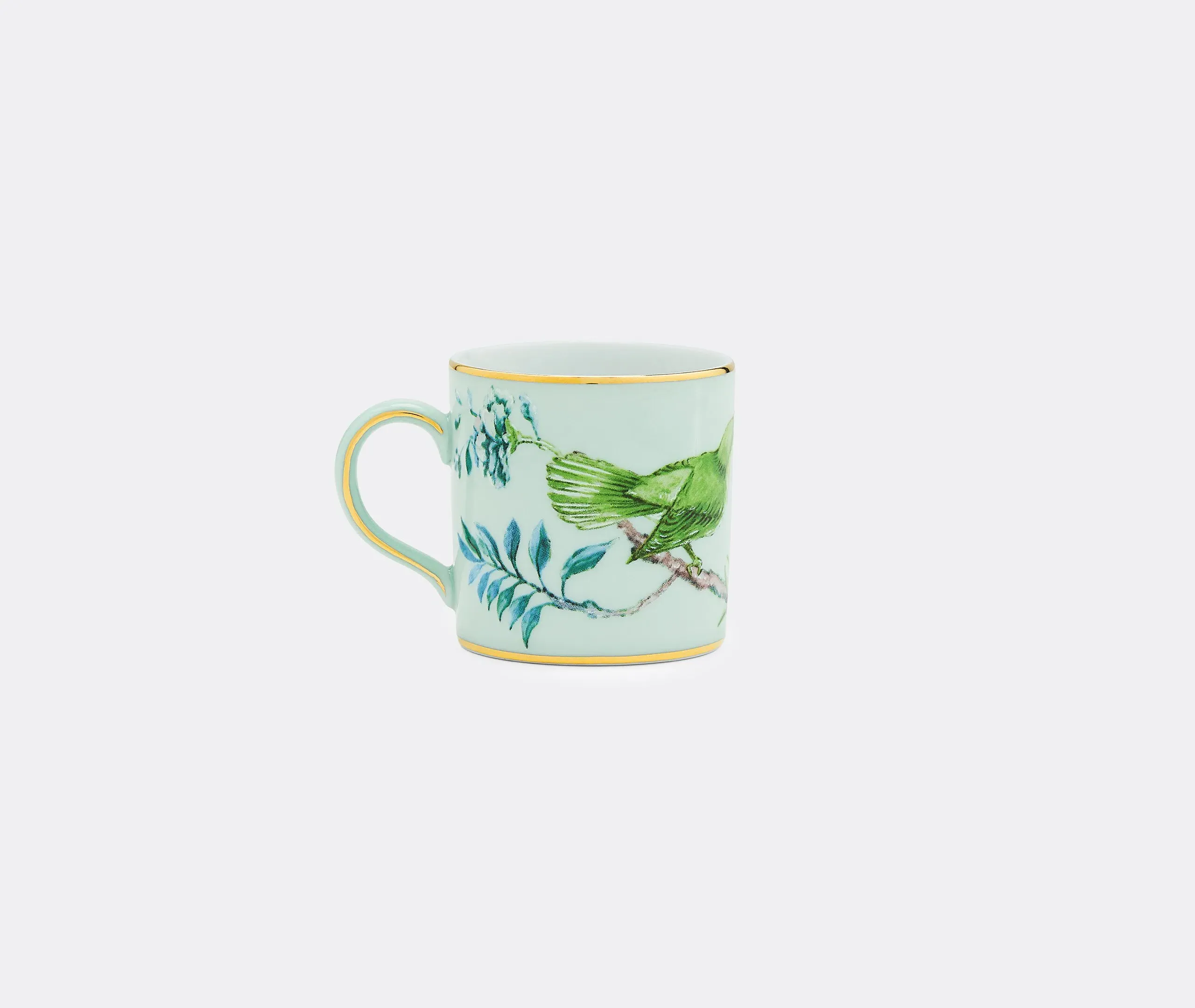 Coffee Cup and Saucer Set - Green, Porcelain