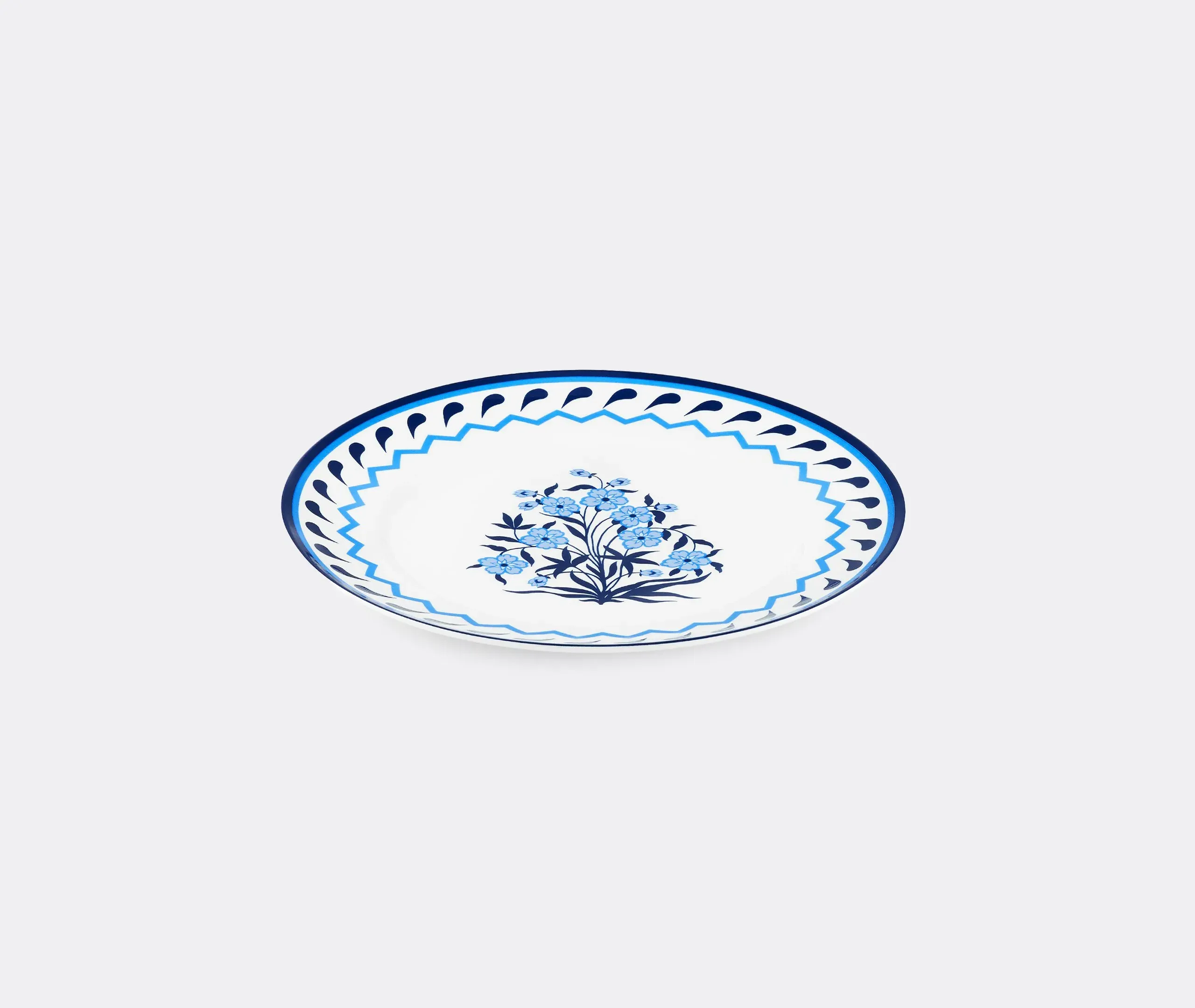 Dinner Plate Set of Two - Blue, Ceramic