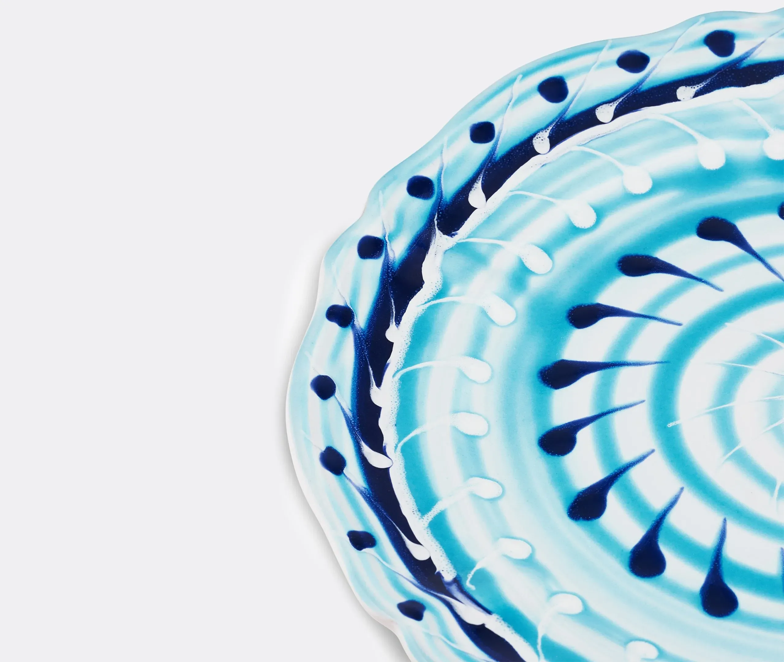 Dinner Plate Set of Two - Blue, Ceramic