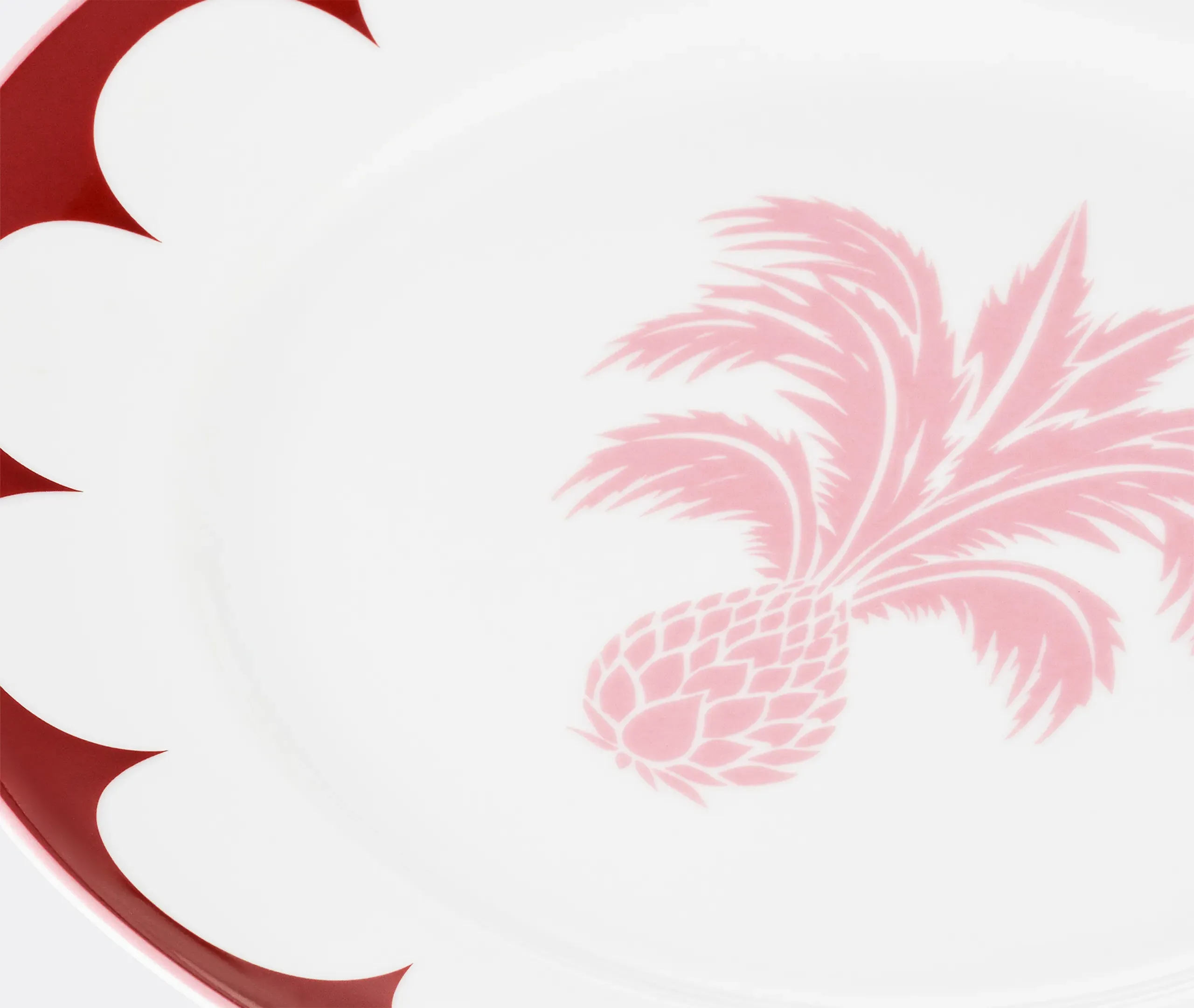 Jaipur Dessert Plate Set of Two - Bordeaux & Pink alternate view