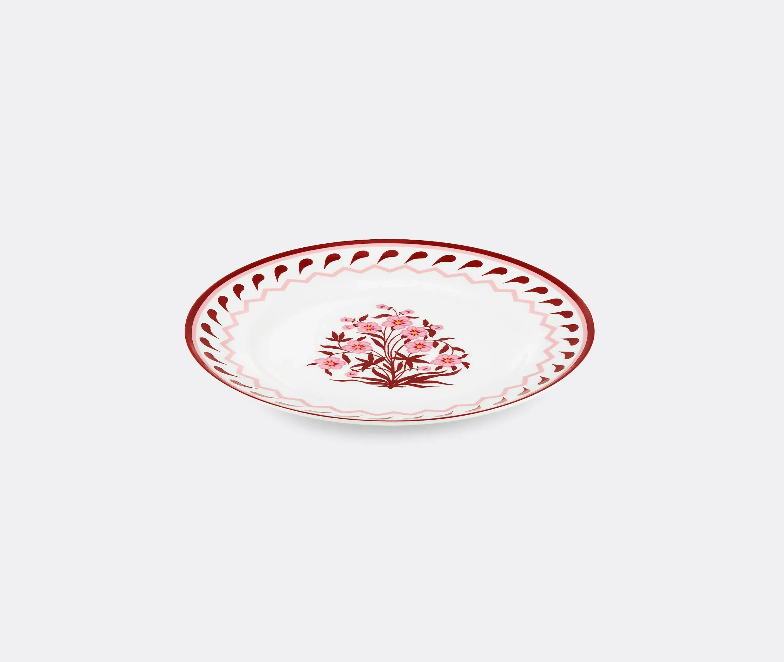 Jaipur Dinner Plate Set of Two - Bordeaux, Pink