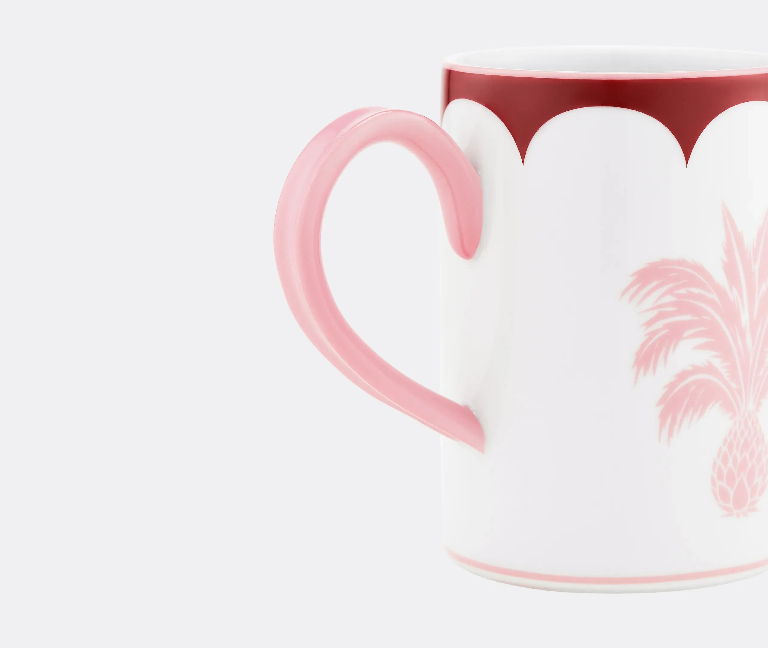 Jaipur Mug - Bordeaux and Pink alternate view