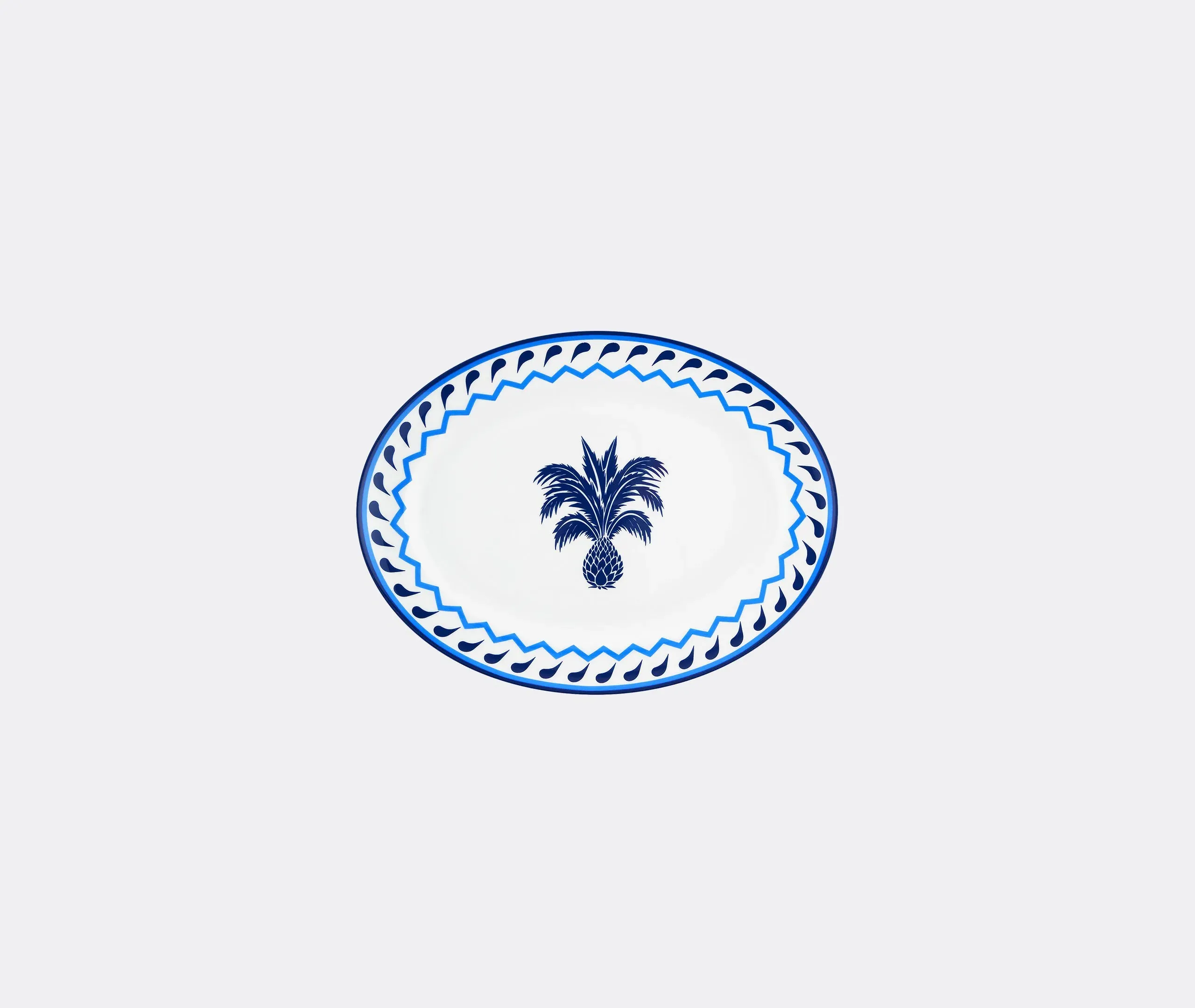 Jaipur Oval Platter - Blue image